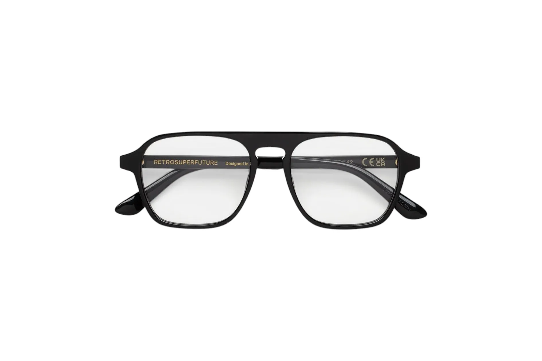 Retrosuperfuture LBK NUMERO 142 NERO Montature da vista Acetato Nero Squadrata - immagine 2