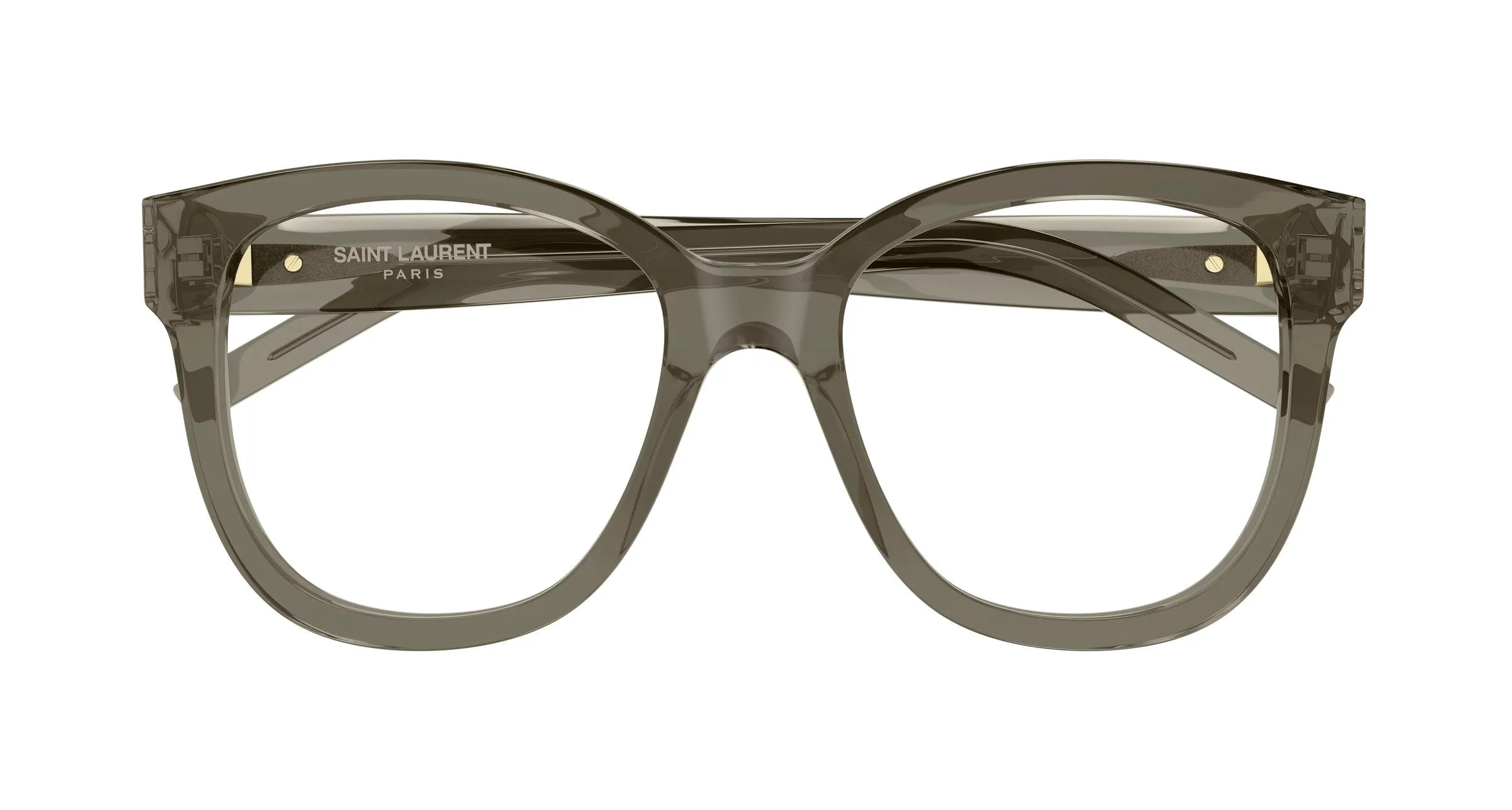 SAINT LAURENT SL M97 010 Montature da vista Acetato Marrone Trasparente Squadrata ["Antiriflesso"] - immagine 2