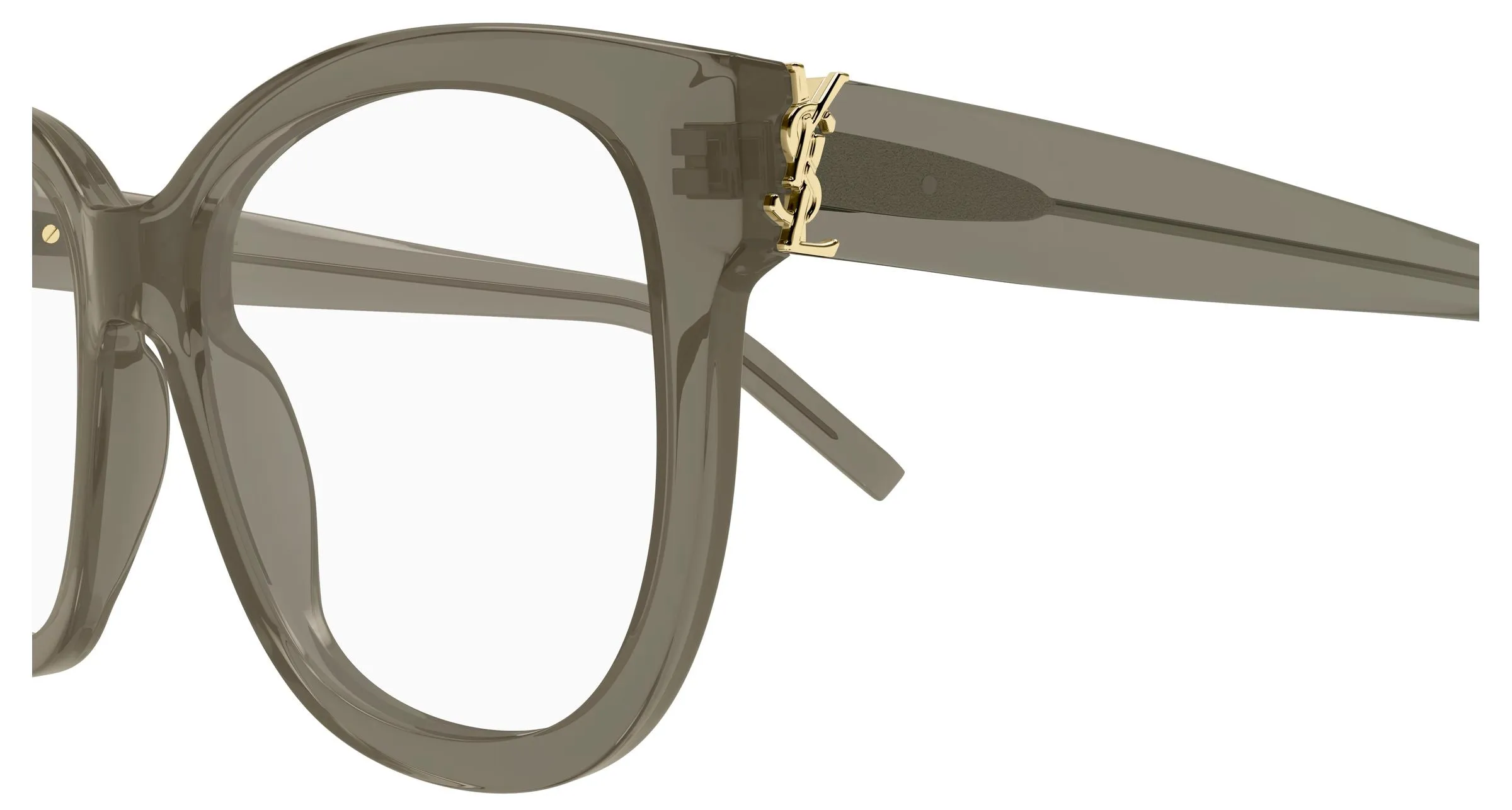SAINT LAURENT SL M97 010 Montature da vista Acetato Marrone Trasparente Squadrata ["Antiriflesso"] - immagine 3