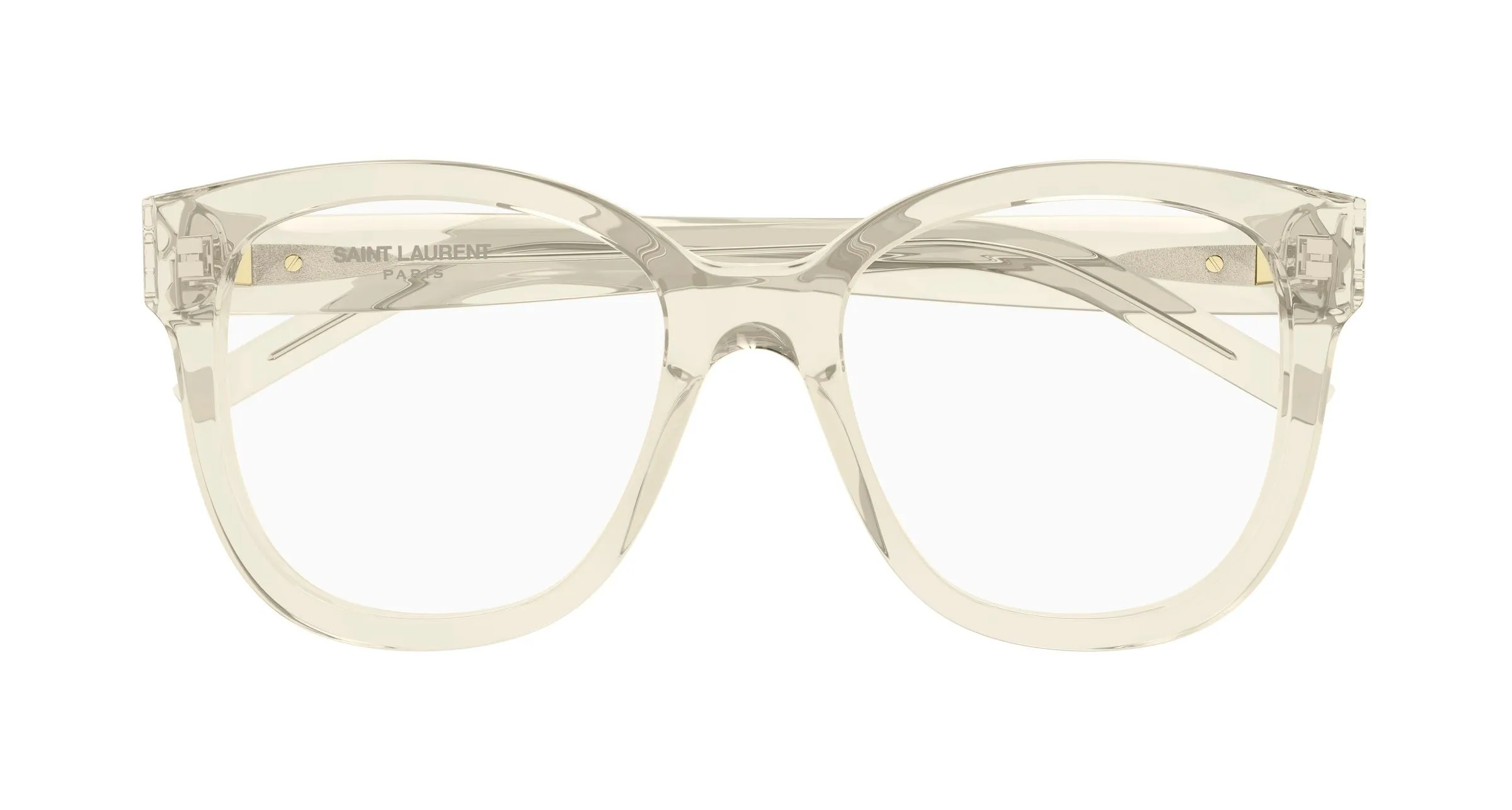 SAINT LAURENT SL M97 009 Montature da vista Acetato Giallo Trasparente Squadrata ["Antiriflesso"] - immagine 2
