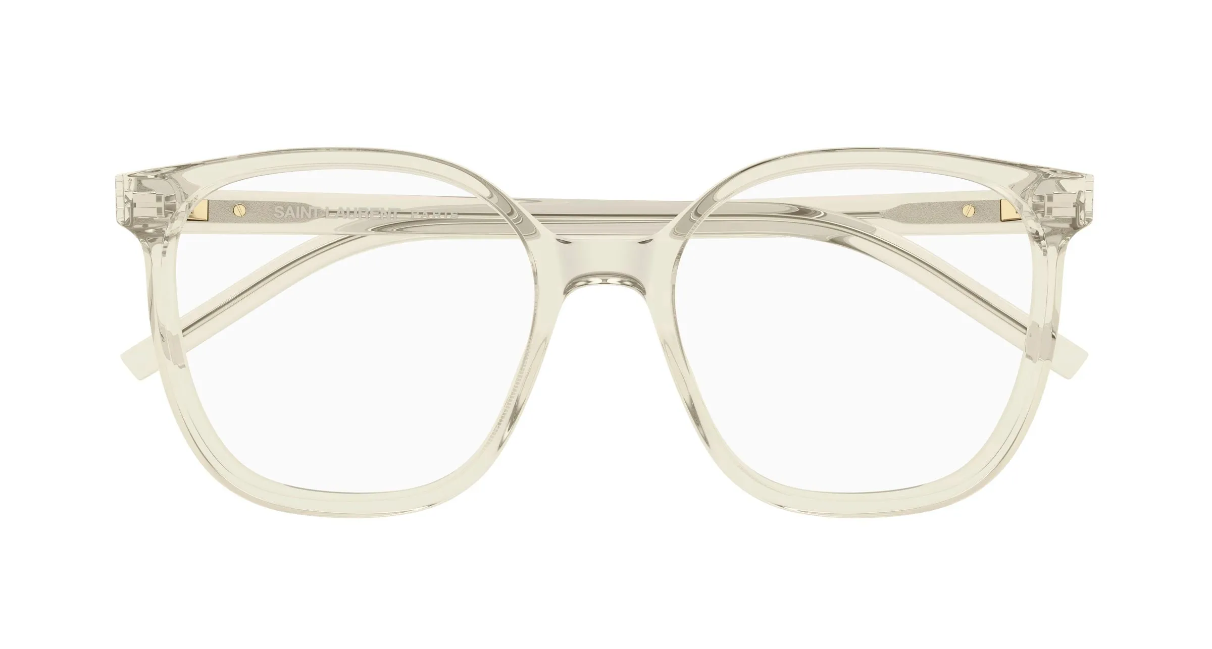 SAINT LAURENT SL M155 004 Montature da vista Acetato Giallo Trasparente Cat Eye ["Antiriflesso"] - immagine 2