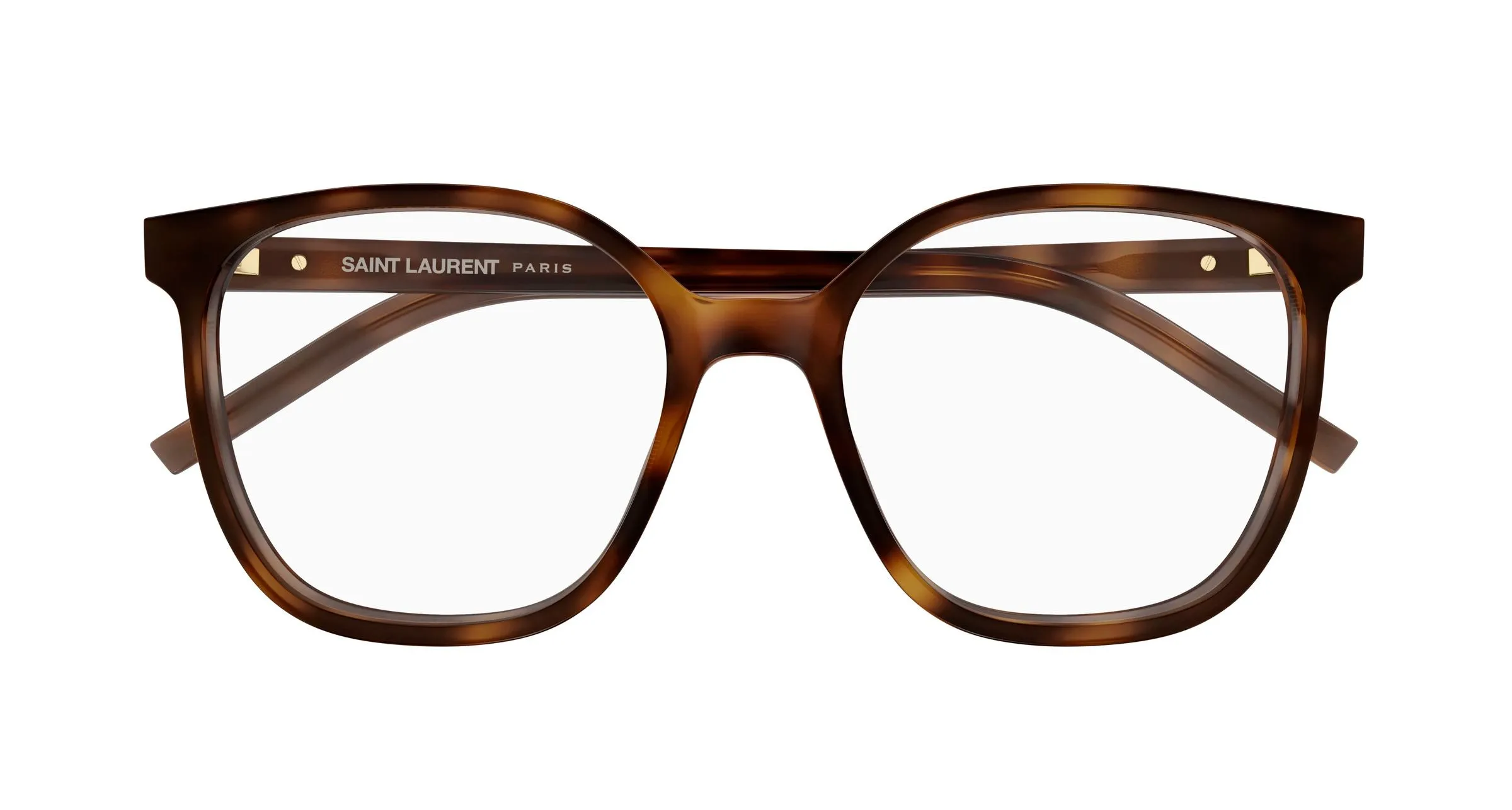 SAINT LAURENT SL M155 003 Montature da vista Acetato Havana Trasparente Cat Eye ["Antiriflesso"] - immagine 2