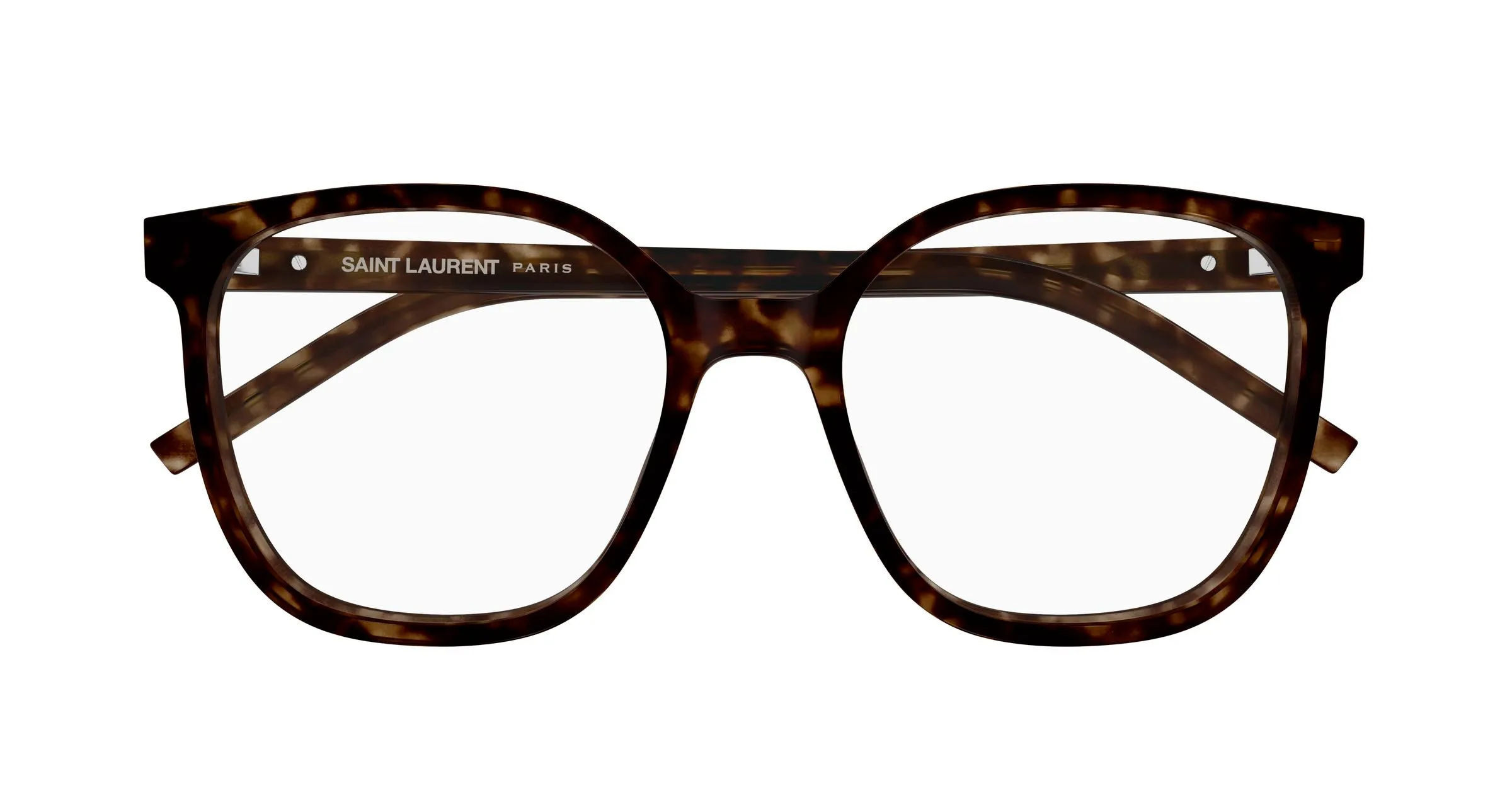 SAINT LAURENT SL M155 002 Montature da vista Acetato Havana Trasparente Cat Eye ["Antiriflesso"] - immagine 2