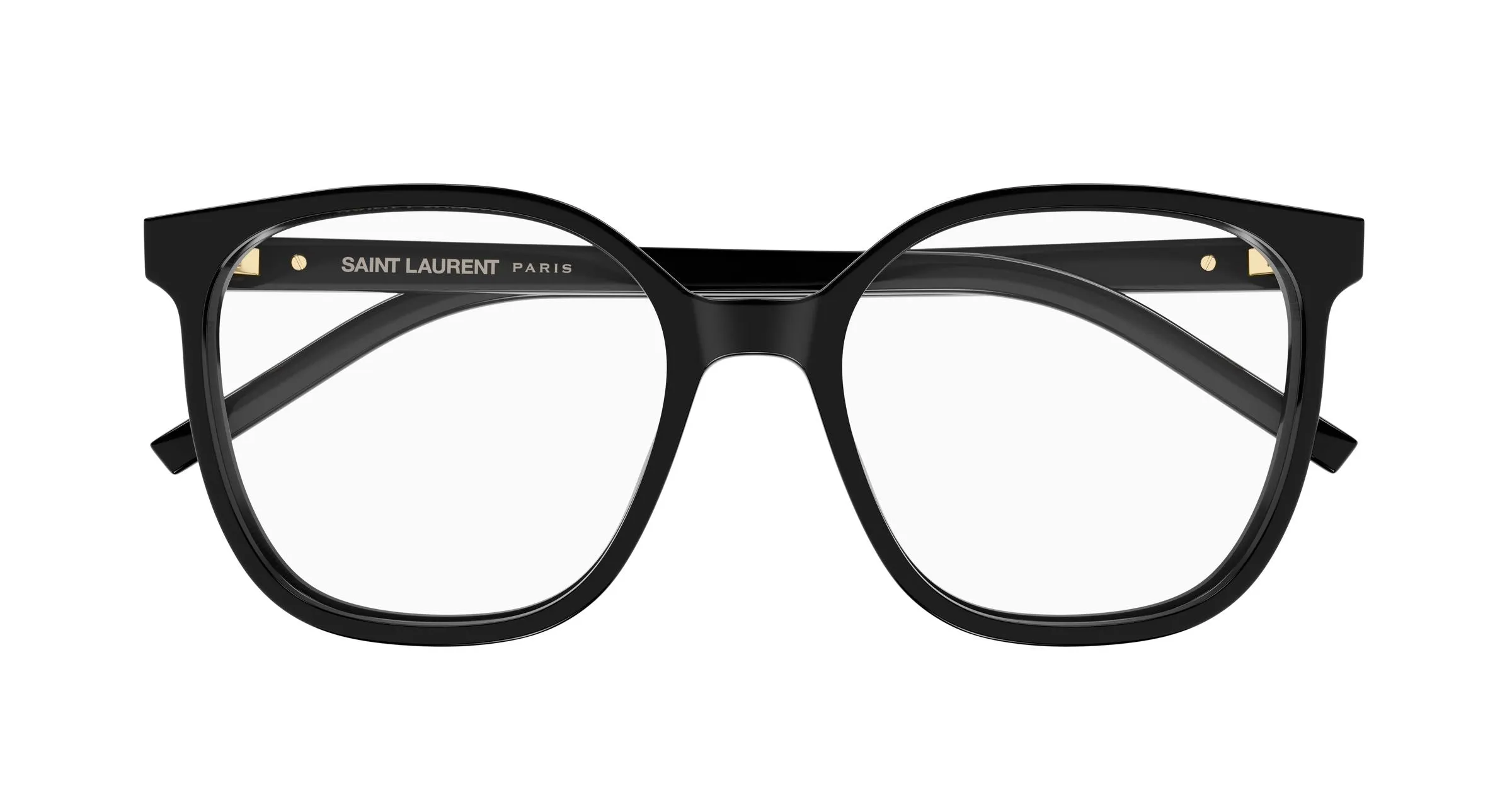 SAINT LAURENT SL M155 001 Montature da vista Acetato Nero Trasparente Cat Eye ["Antiriflesso"] - immagine 2