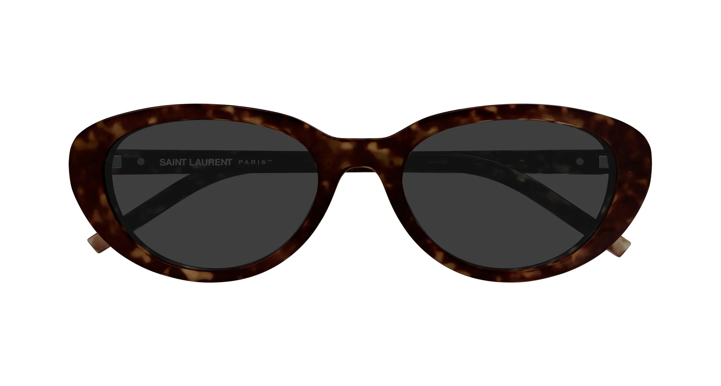 SAINT LAURENT SL M154 002 Occhiali da sole Acetato Havana Grigio Rotonda - immagine 2