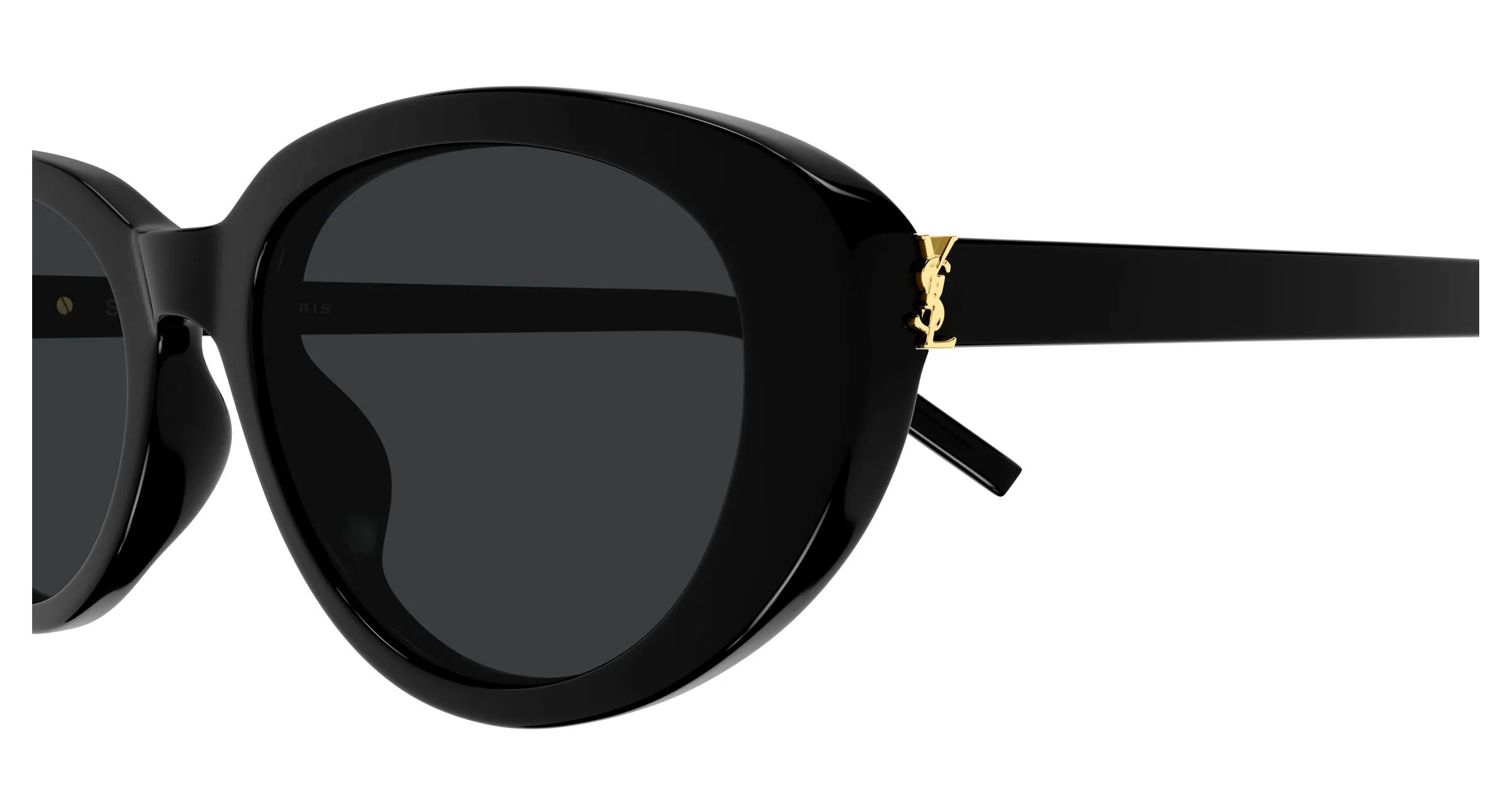 SAINT LAURENT SL M154 001 Occhiali da sole Acetato Nero Nero Rotonda - immagine 3