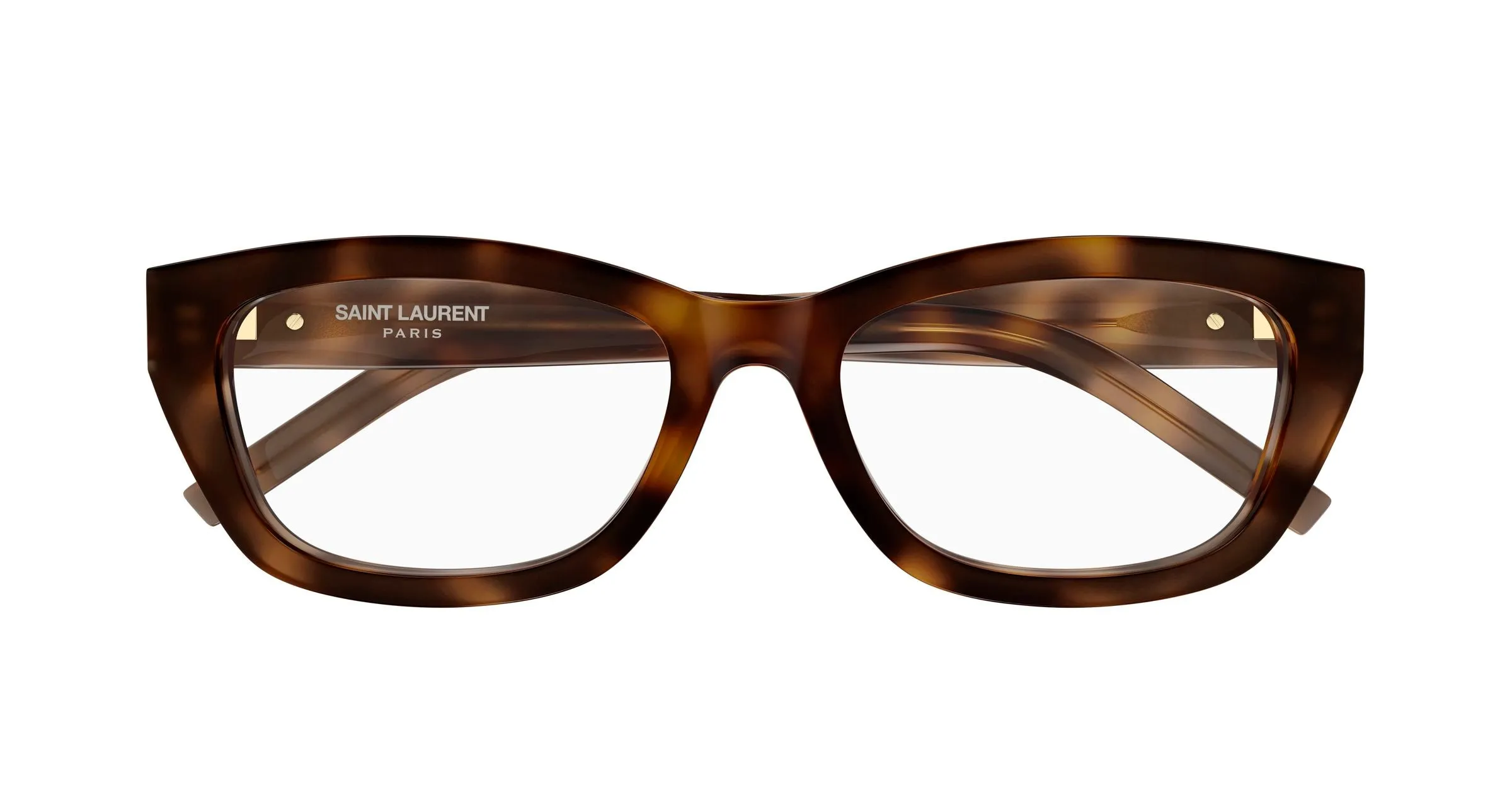 SAINT LAURENT SL M153 OPT 003 Montature da vista Acetato Havana Trasparente Cat Eye ["Antiriflesso"] - immagine 2