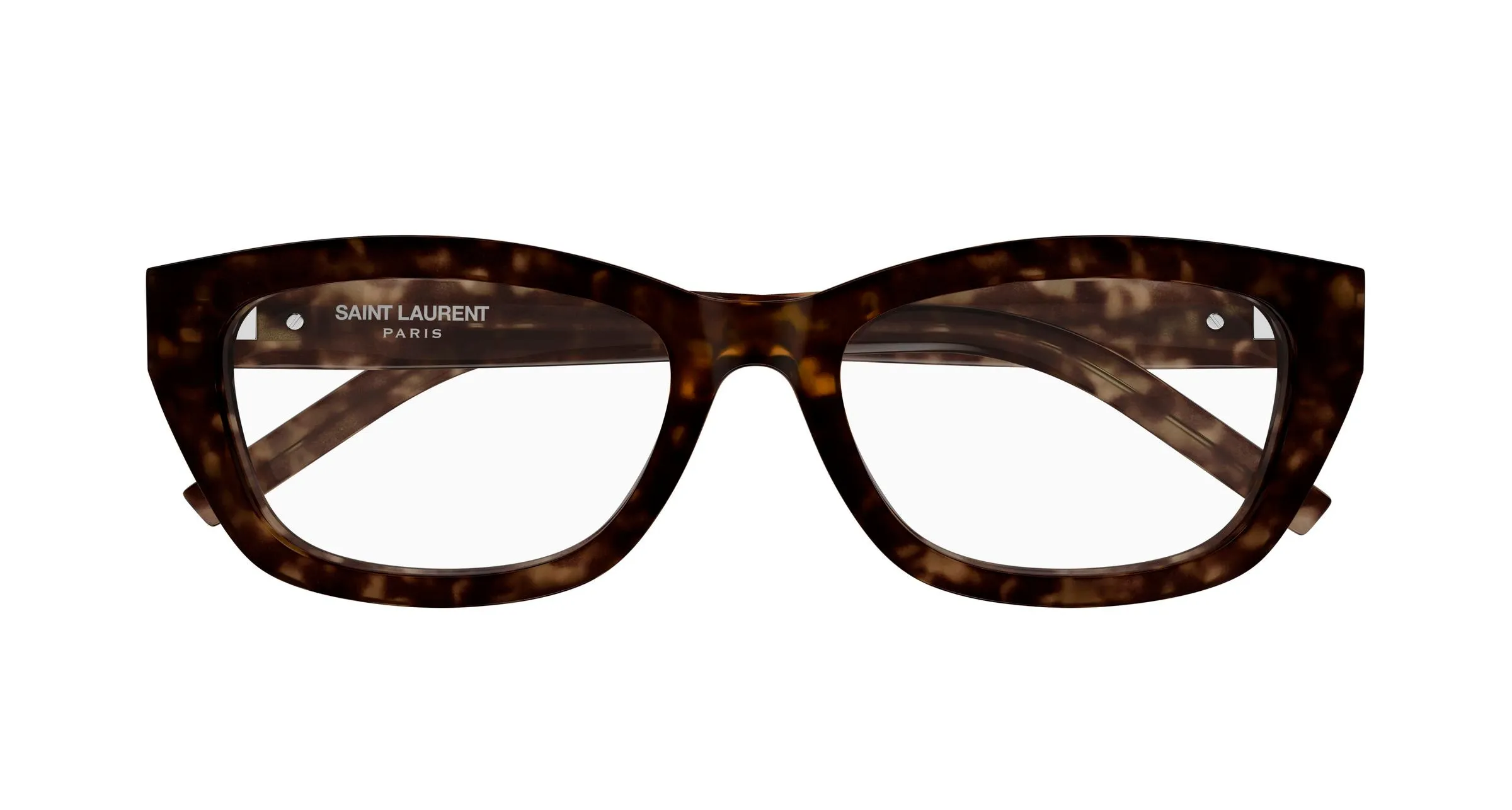 SAINT LAURENT SL M153 OPT 002 Montature da vista Acetato Havana Trasparente Cat Eye ["Antiriflesso"] - immagine 2