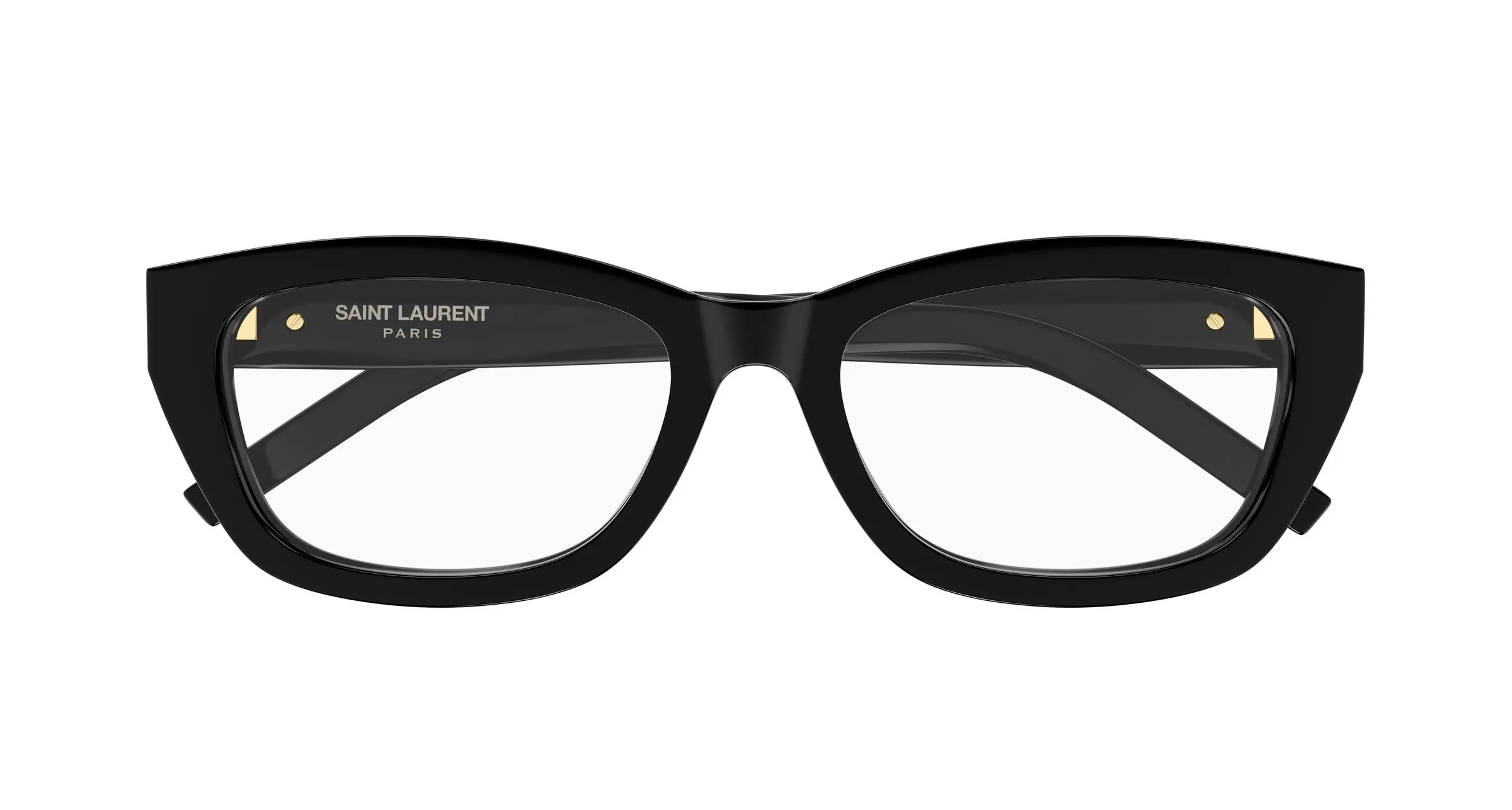 SAINT LAURENT SL M153 OPT 001 Montature da vista Acetato Nero Trasparente Cat Eye ["Antiriflesso"] - immagine 2