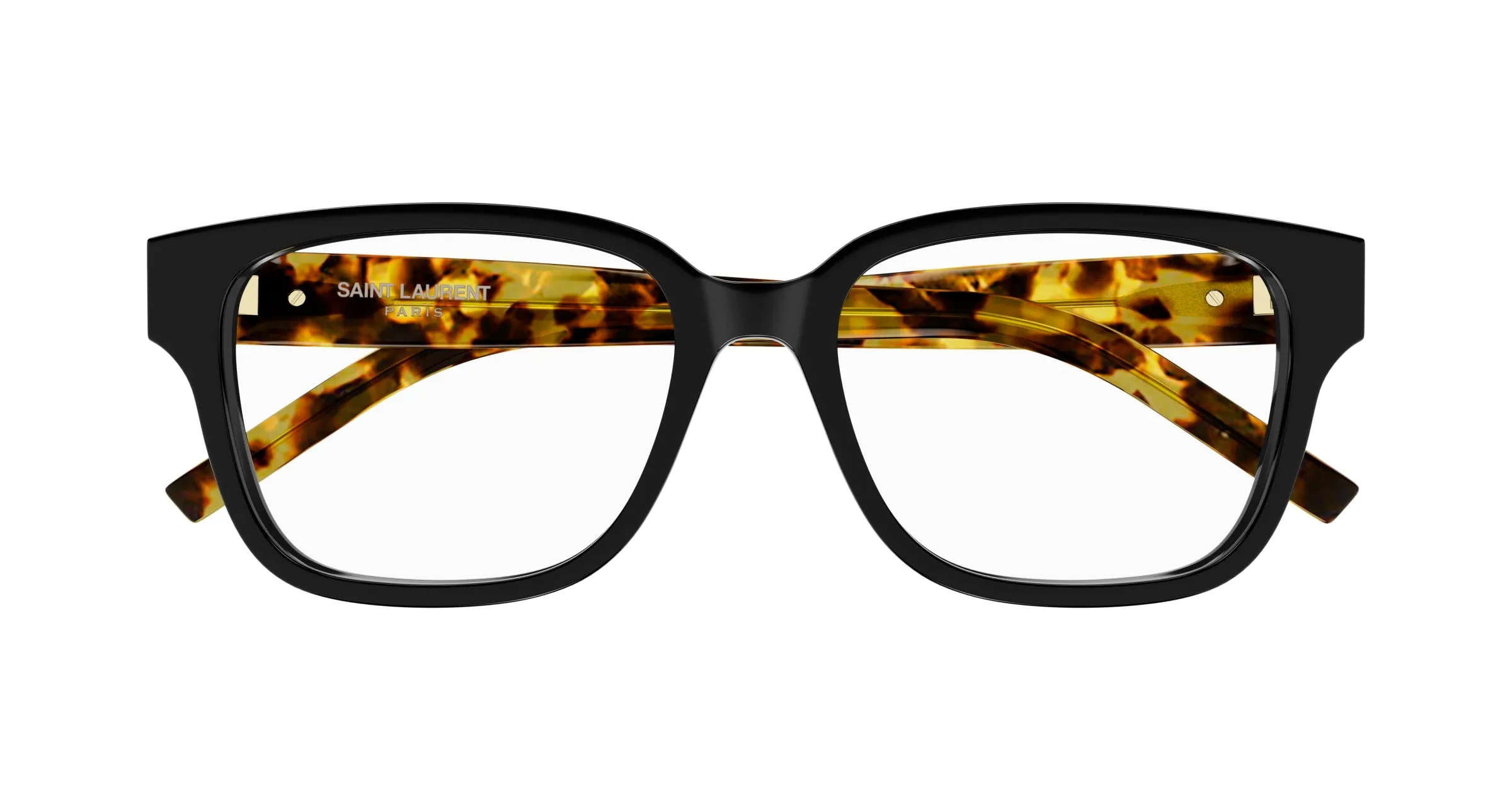 SAINT LAURENT SL M150 006 Montature da vista Acetato Nero Trasparente Squadrata - immagine 2