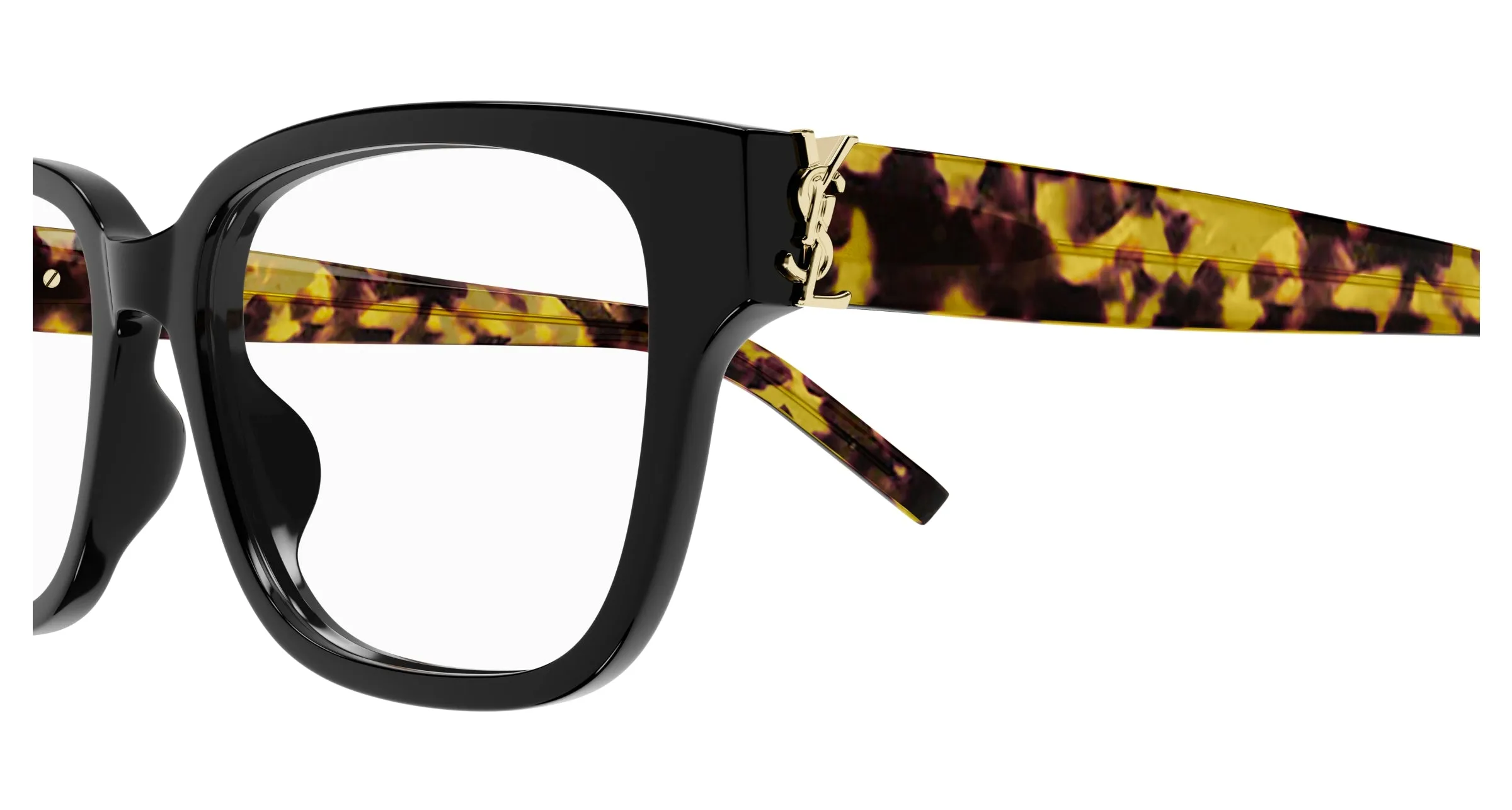 SAINT LAURENT SL M150 006 Montature da vista Acetato Nero Trasparente Squadrata - immagine 3
