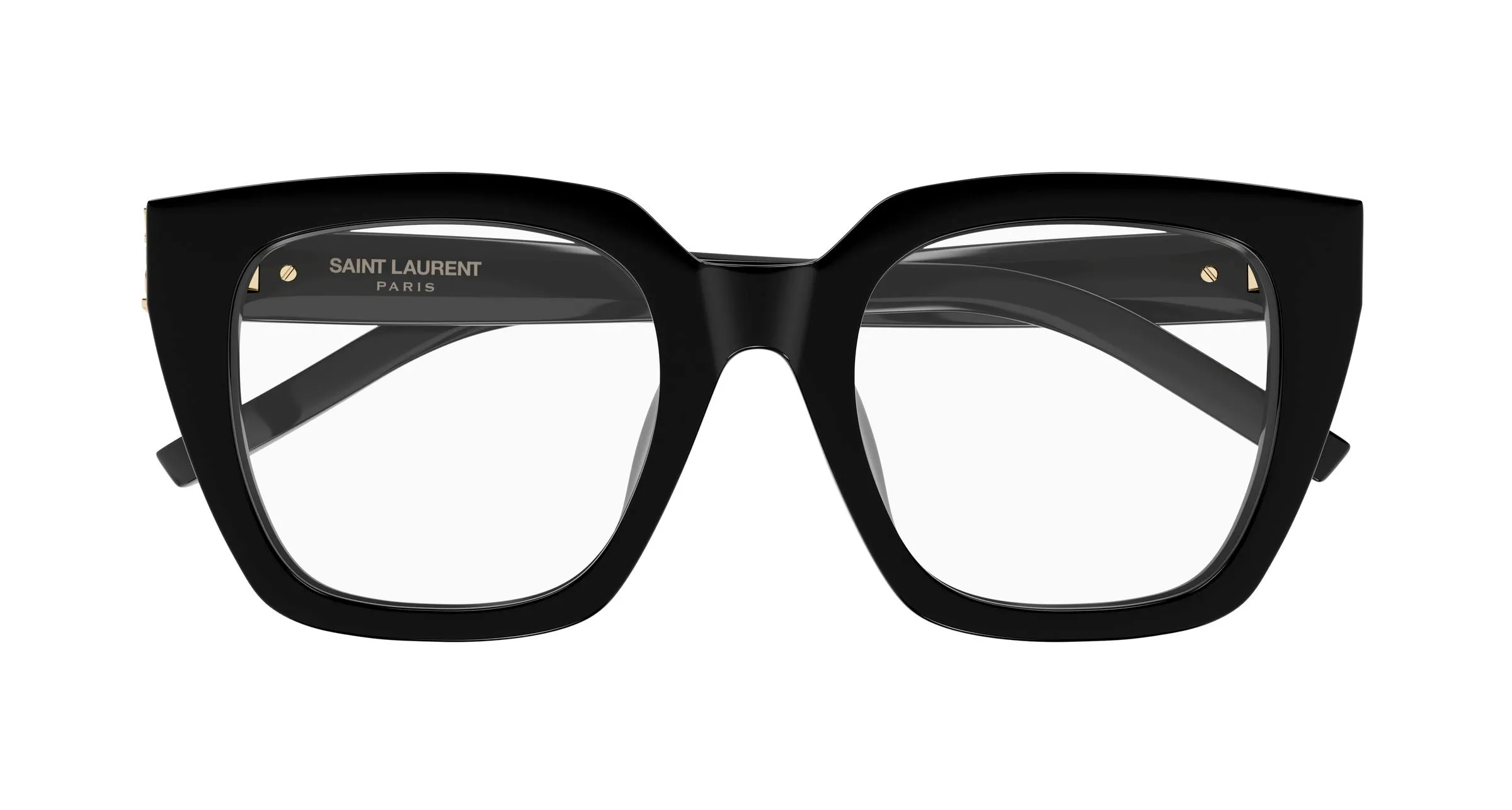 SAINT LAURENT SL M143 OPT 001 Montature da vista Acetato Nero Trasparente Cat Eye ["Antiriflesso"] - immagine 2