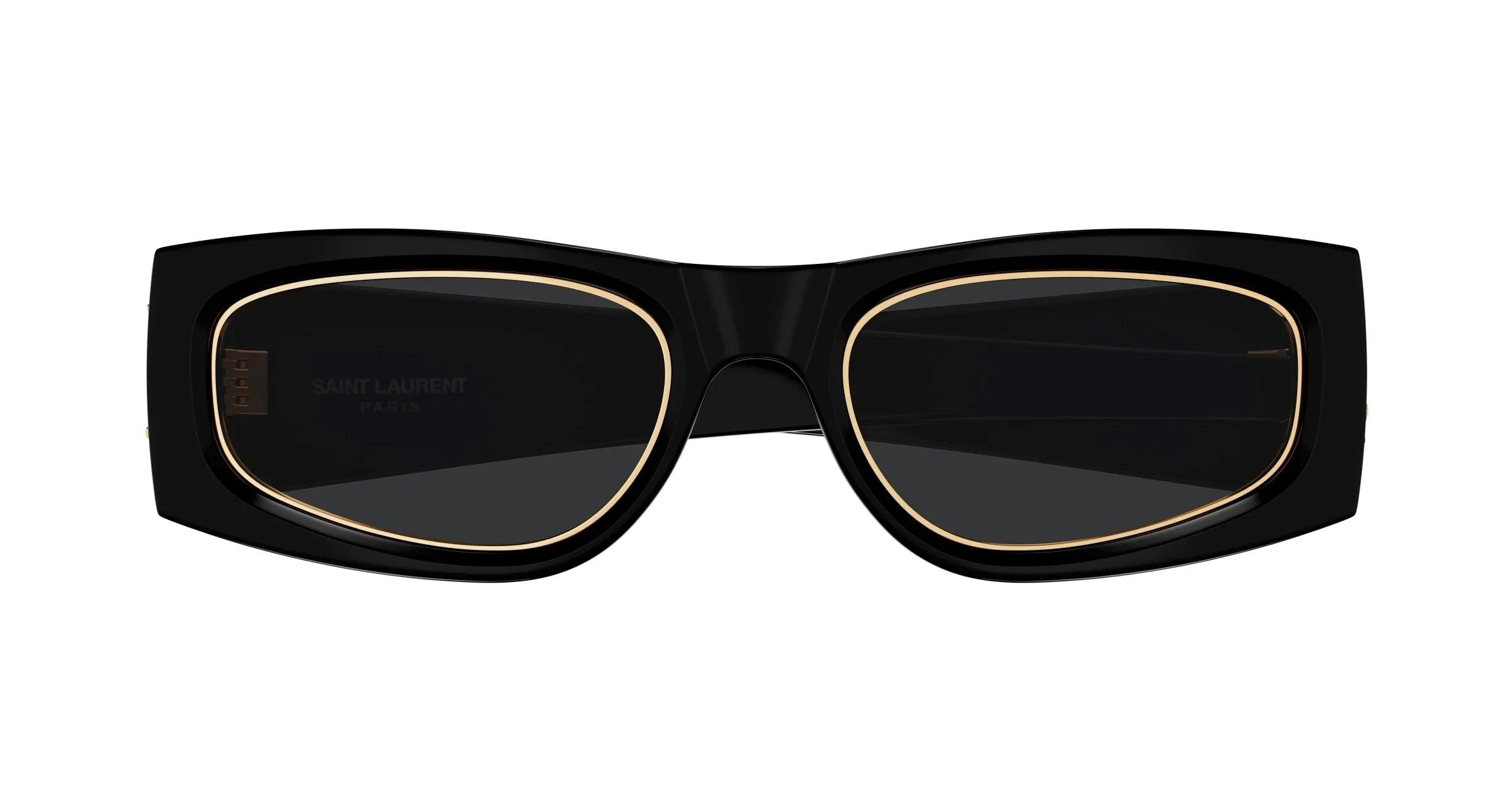 SAINT LAURENT SL M140 RIM 001 Occhiali da sole Acetato Nero Nero Squadrata - immagine 2