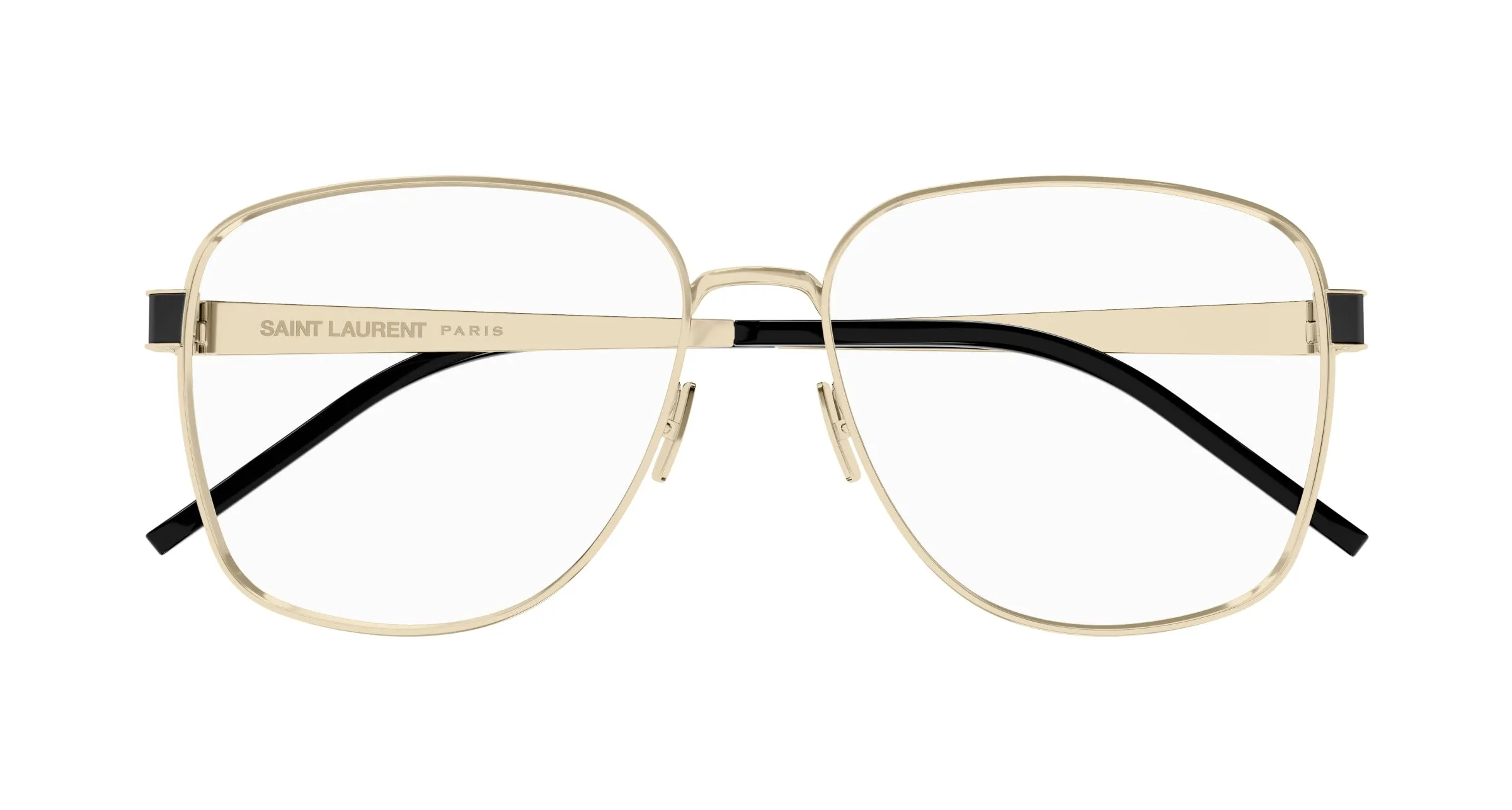SAINT LAURENT SL M134 003 Montature da vista Metallo Oro Trasparente Rotonda ["Antiriflesso"] - immagine 2