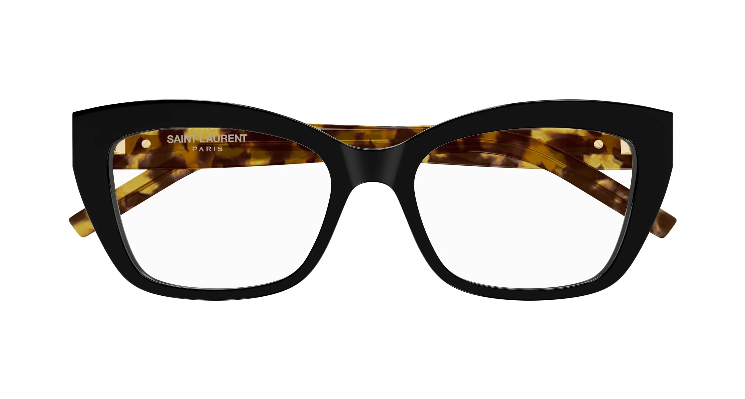 SAINT LAURENT SL M117 007 Montature da vista Acetato Nero Trasparente Cat Eye ["Antiriflesso"] - immagine 2