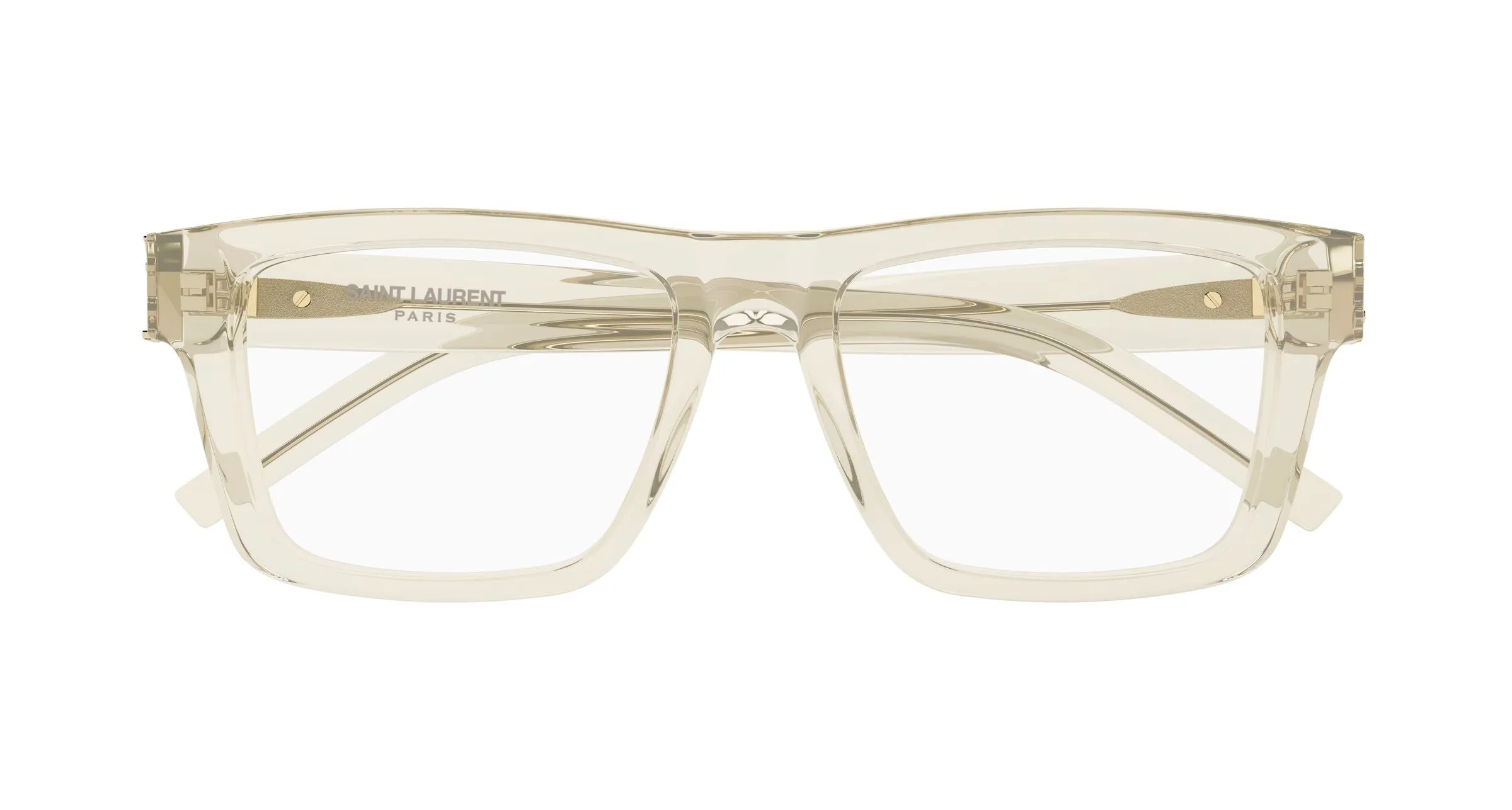 SAINT LAURENT SL M10_B 004 Montature da vista Acetato Giallo Trasparente Squadrata ["Antiriflesso"] - immagine 2