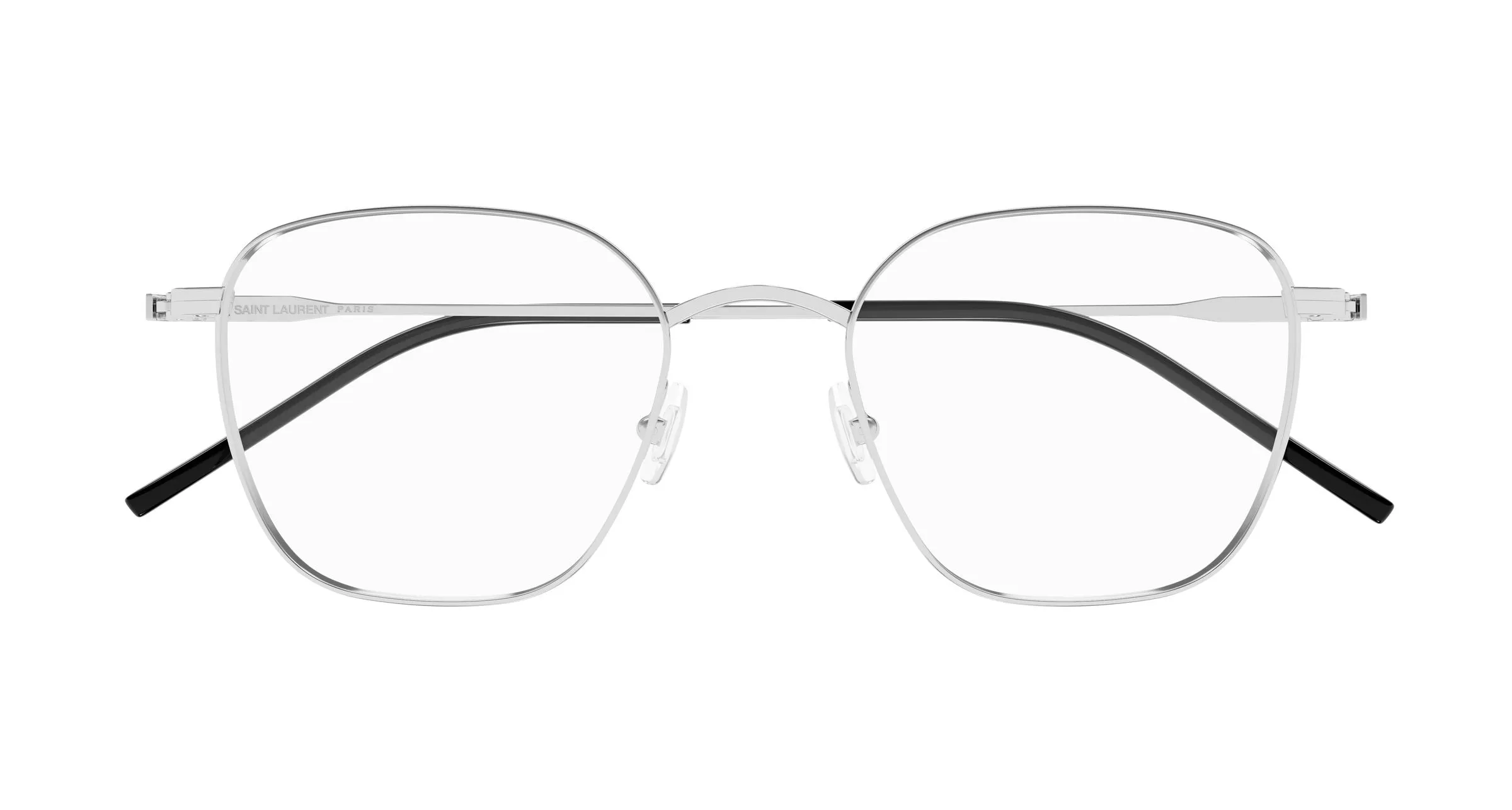 SAINT LAURENT SL 852 005 Montature da vista Metallo Argento Trasparente Rotonda - immagine 2