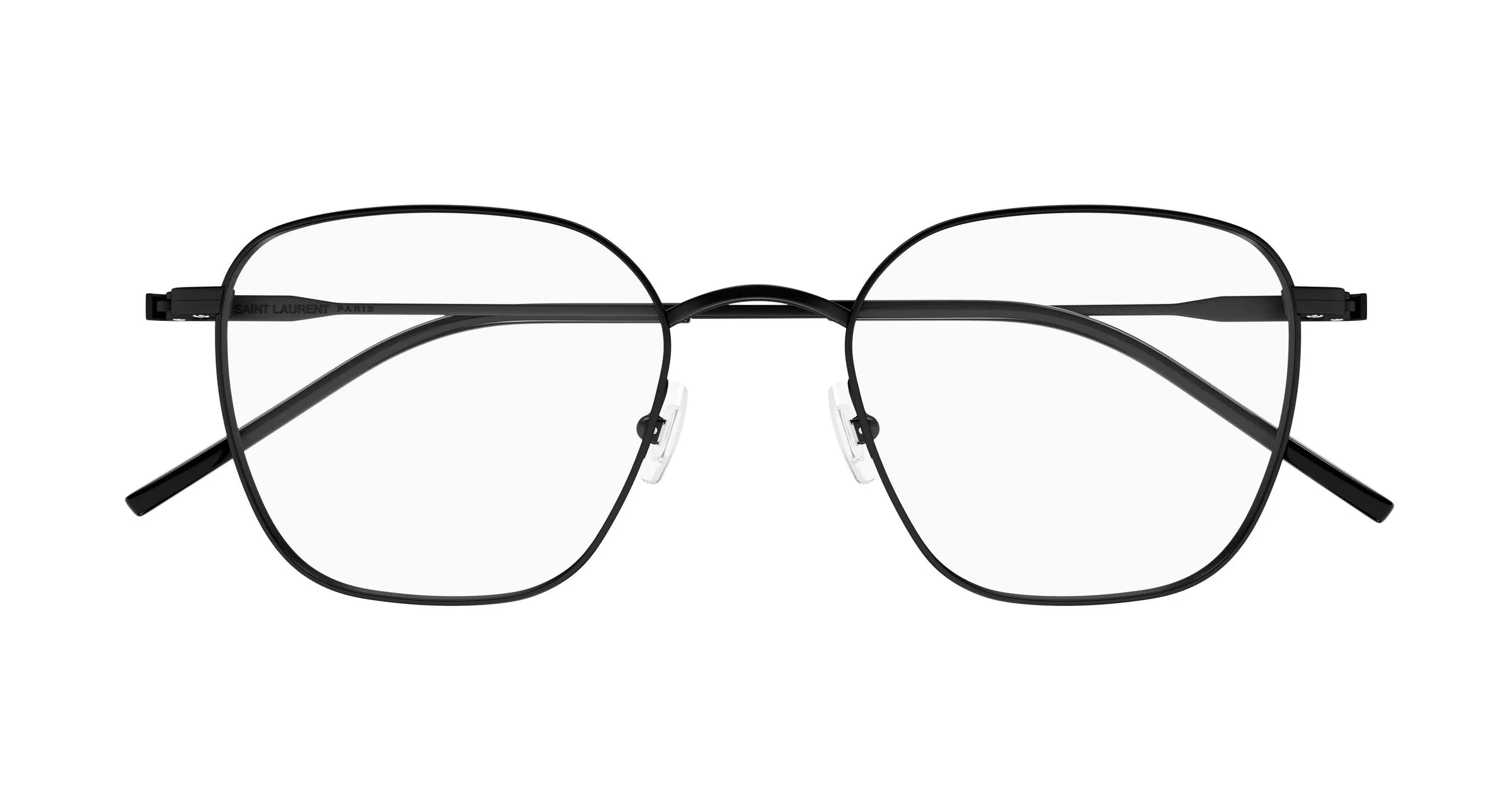 SAINT LAURENT SL 852 004 Montature da vista Metallo Nero Trasparente Rotonda - immagine 2