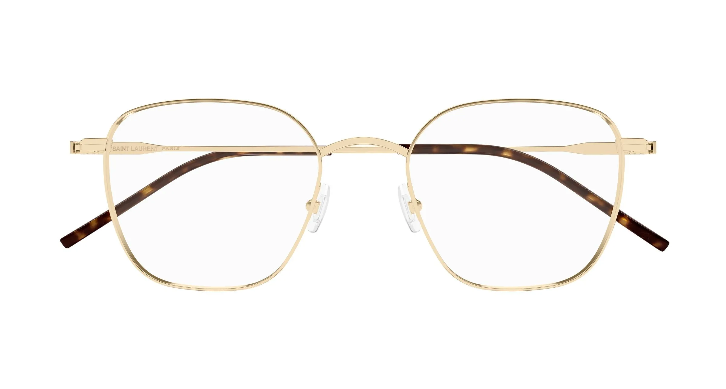 SAINT LAURENT SL 852 003 Montature da vista Metallo Oro Trasparente Rotonda - immagine 2