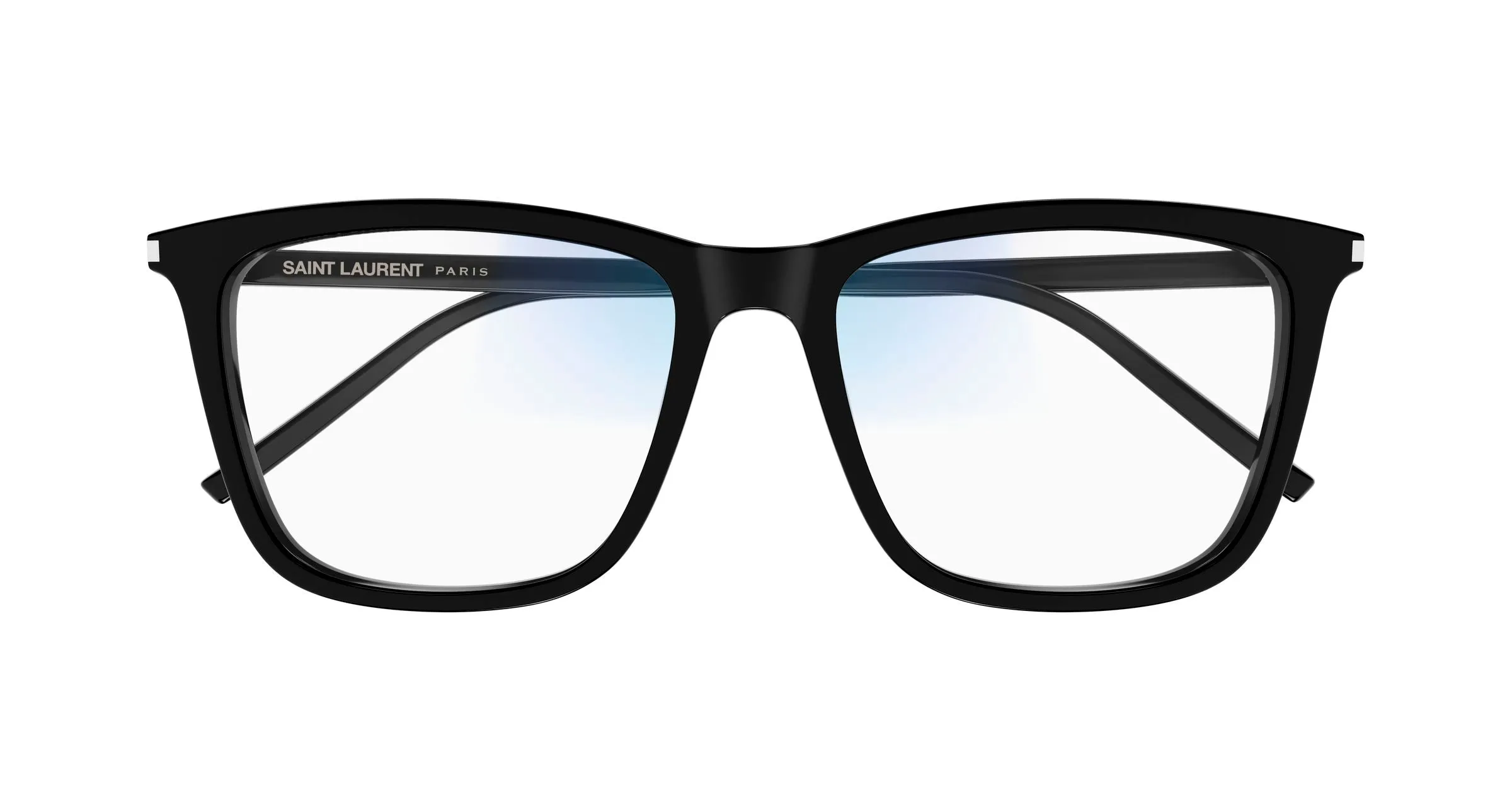 SAINT LAURENT SL 851 006 Occhiali da sole Acetato Nero Trasparente Squadrata Fotocromatico - immagine 2