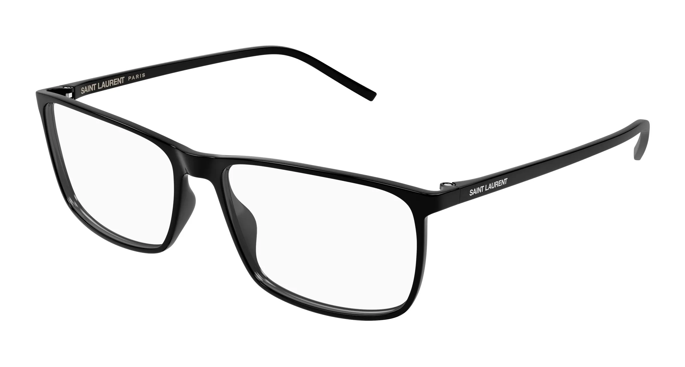 SAINT LAURENT SL 846 005 Montature da vista Bio-iniettato Nero Trasparente Squadrata - immagine 1