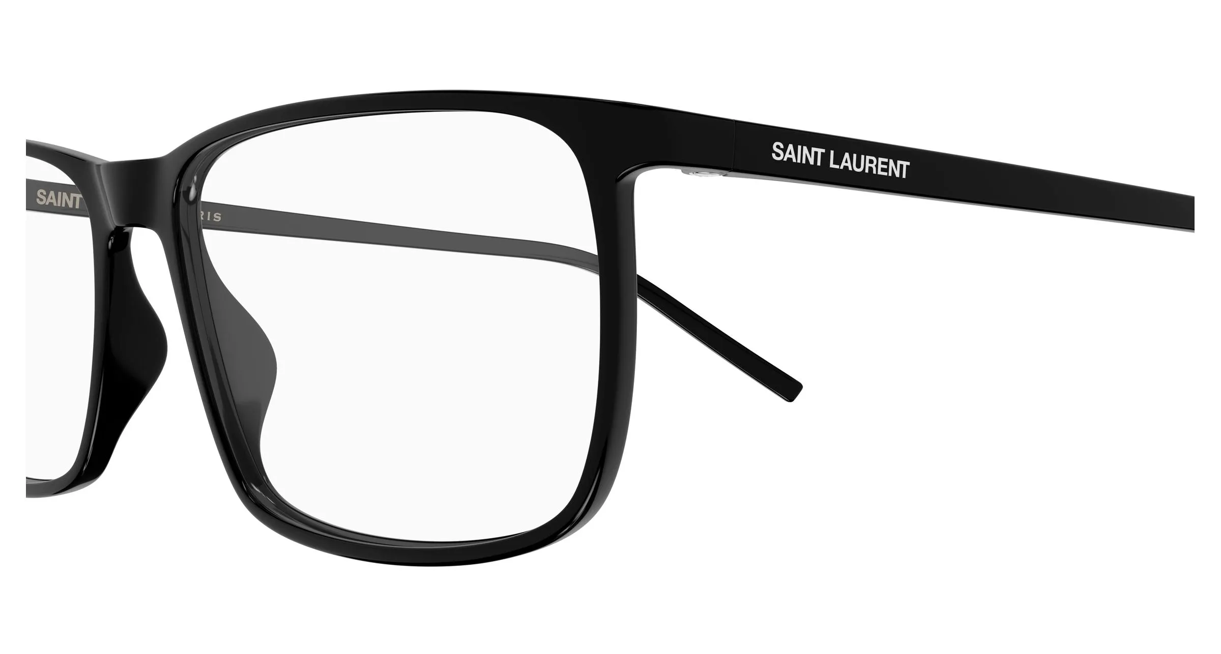 SAINT LAURENT SL 846 005 Montature da vista Bio-iniettato Nero Trasparente Squadrata - immagine 3