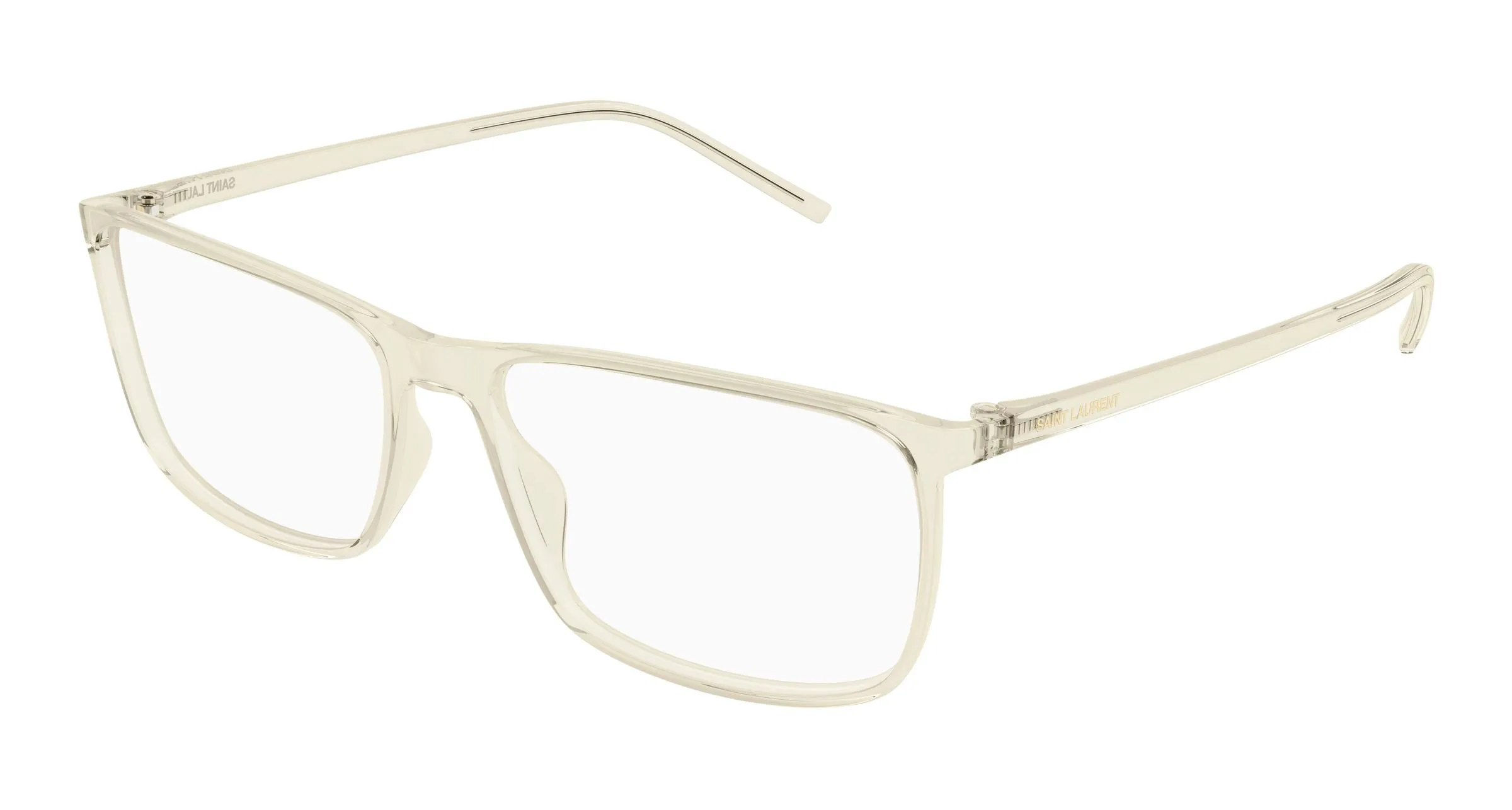 SAINT LAURENT SL 846 004 Montature da vista Bio-iniettato Giallo Trasparente Squadrata - immagine 1