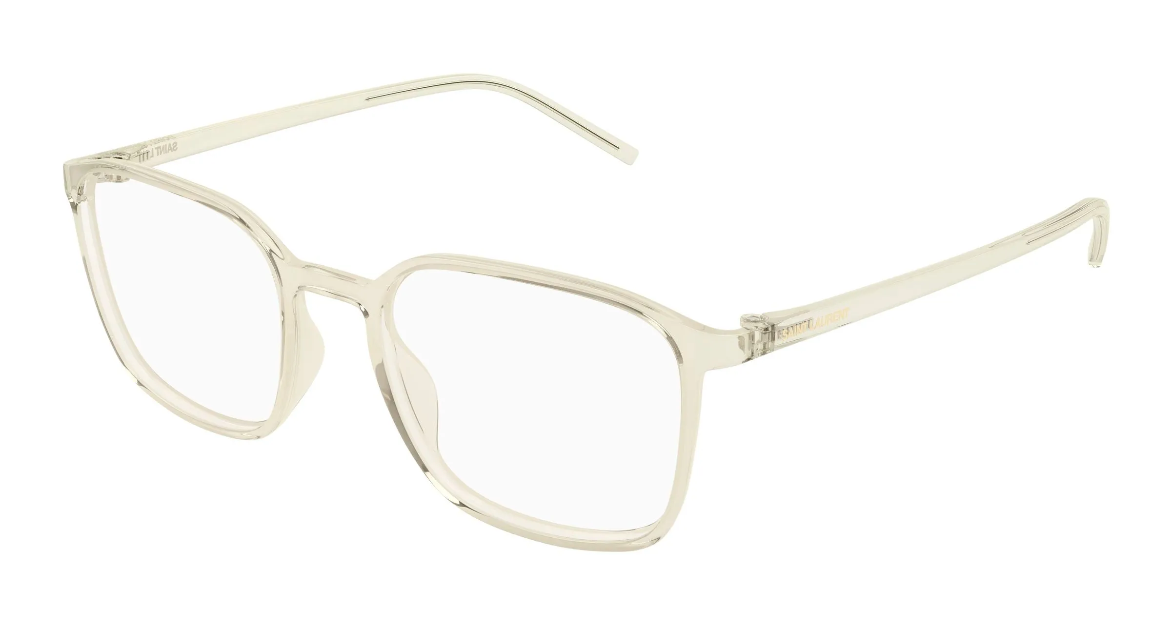 SAINT LAURENT SL 845 004 Montature da vista Bio-iniettato Giallo Trasparente Squadrata - immagine 1