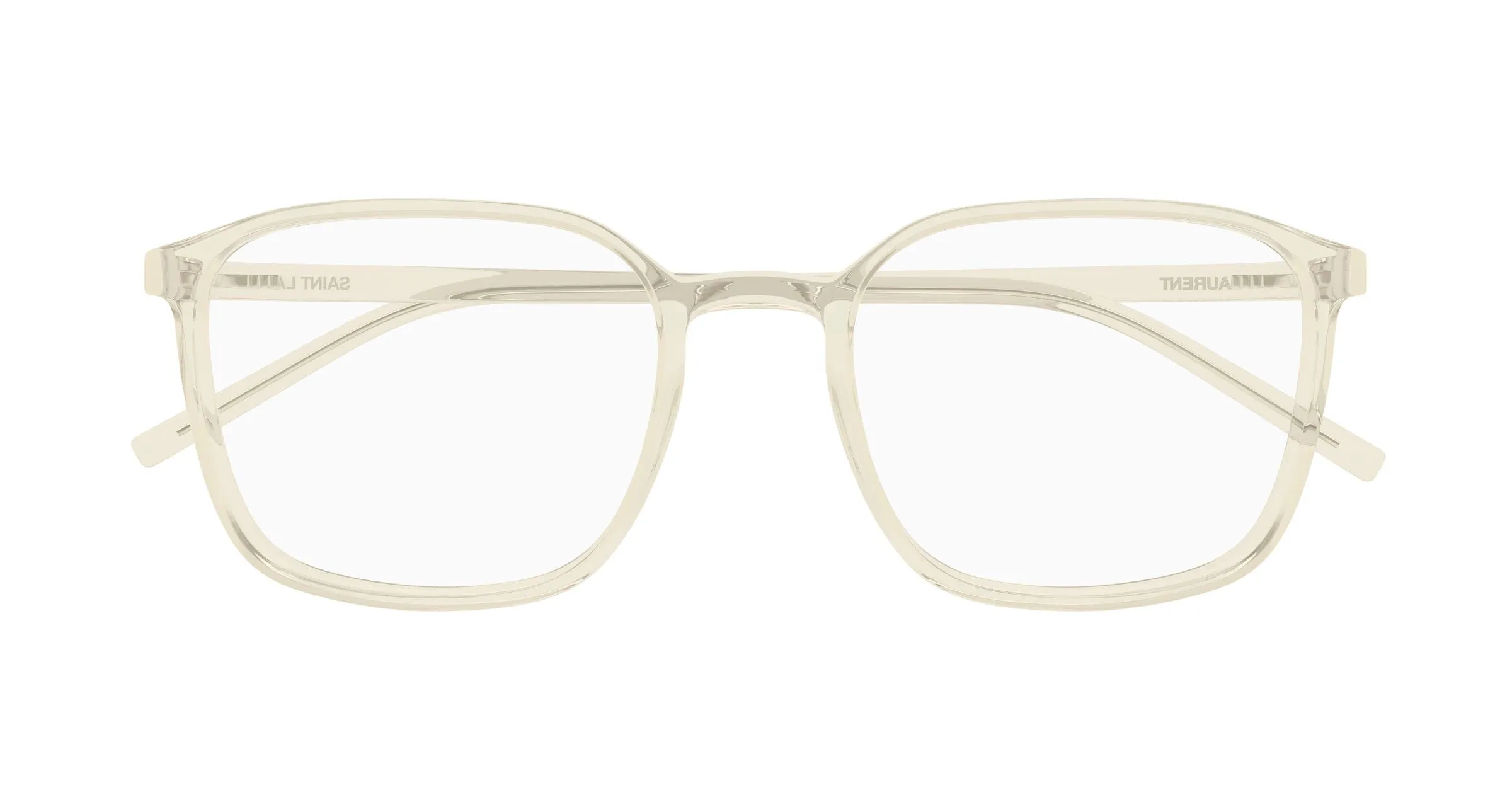SAINT LAURENT SL 845 004 Montature da vista Bio-iniettato Giallo Trasparente Squadrata - immagine 2