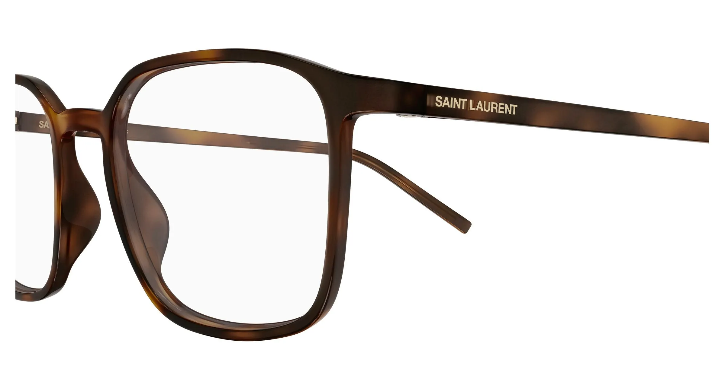 SAINT LAURENT SL 845 003 Montature da vista Bio-iniettato Havana Trasparente Squadrata - immagine 3