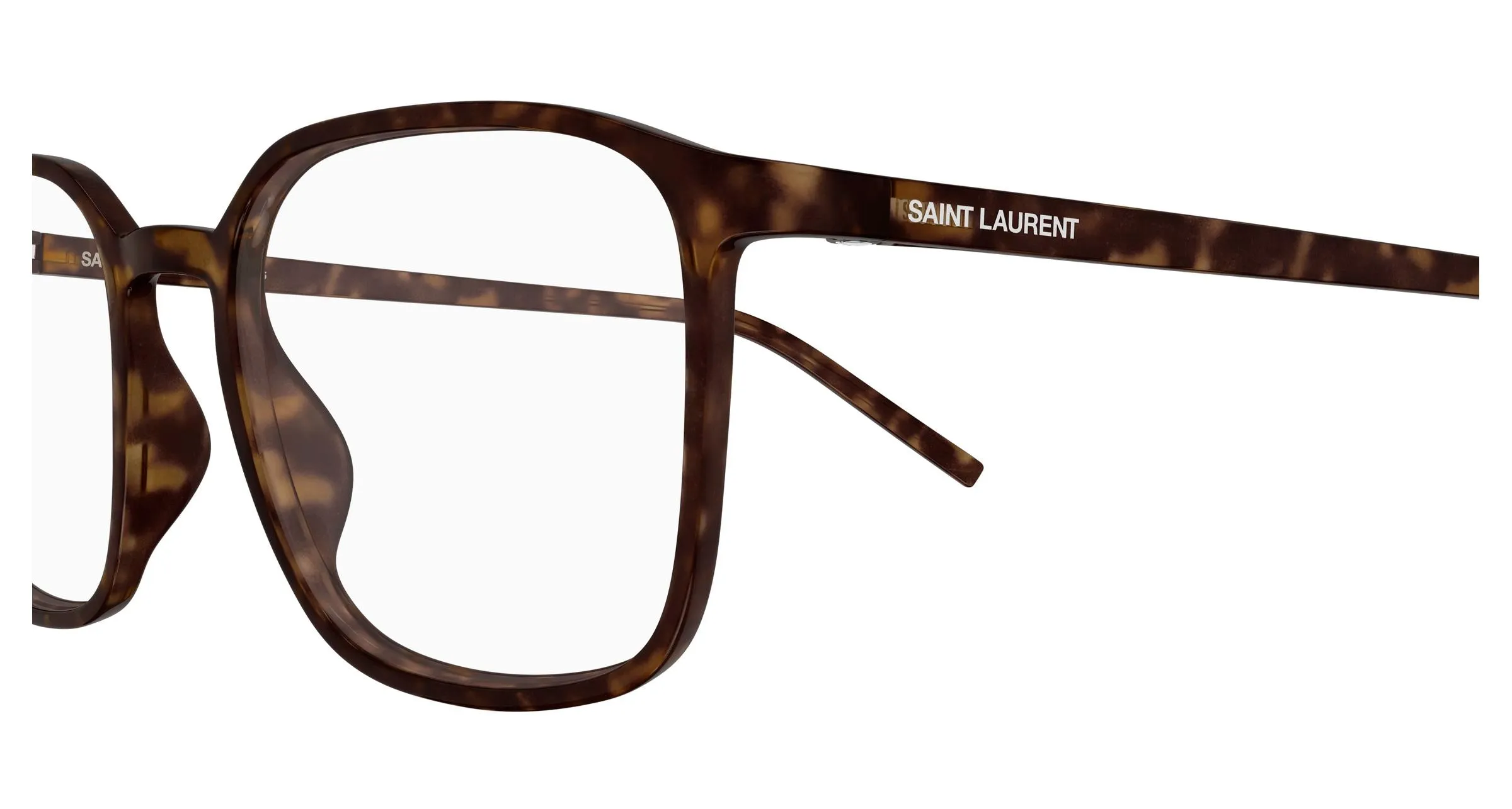 SAINT LAURENT SL 845 002 Montature da vista Bio-iniettato Havana Trasparente Squadrata - immagine 3