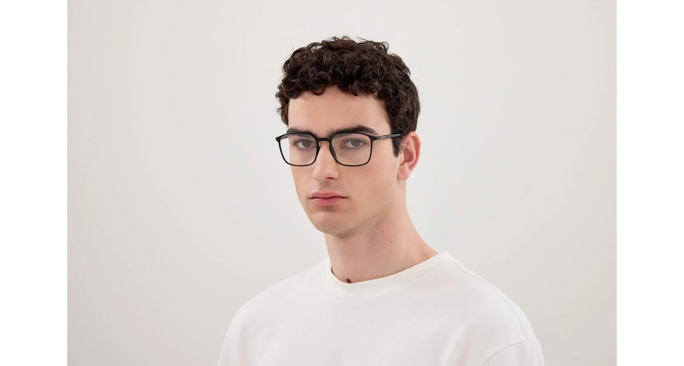 SAINT LAURENT SL 845 001 Montature da vista Bio-iniettato Nero Trasparente Squadrata - immagine 4