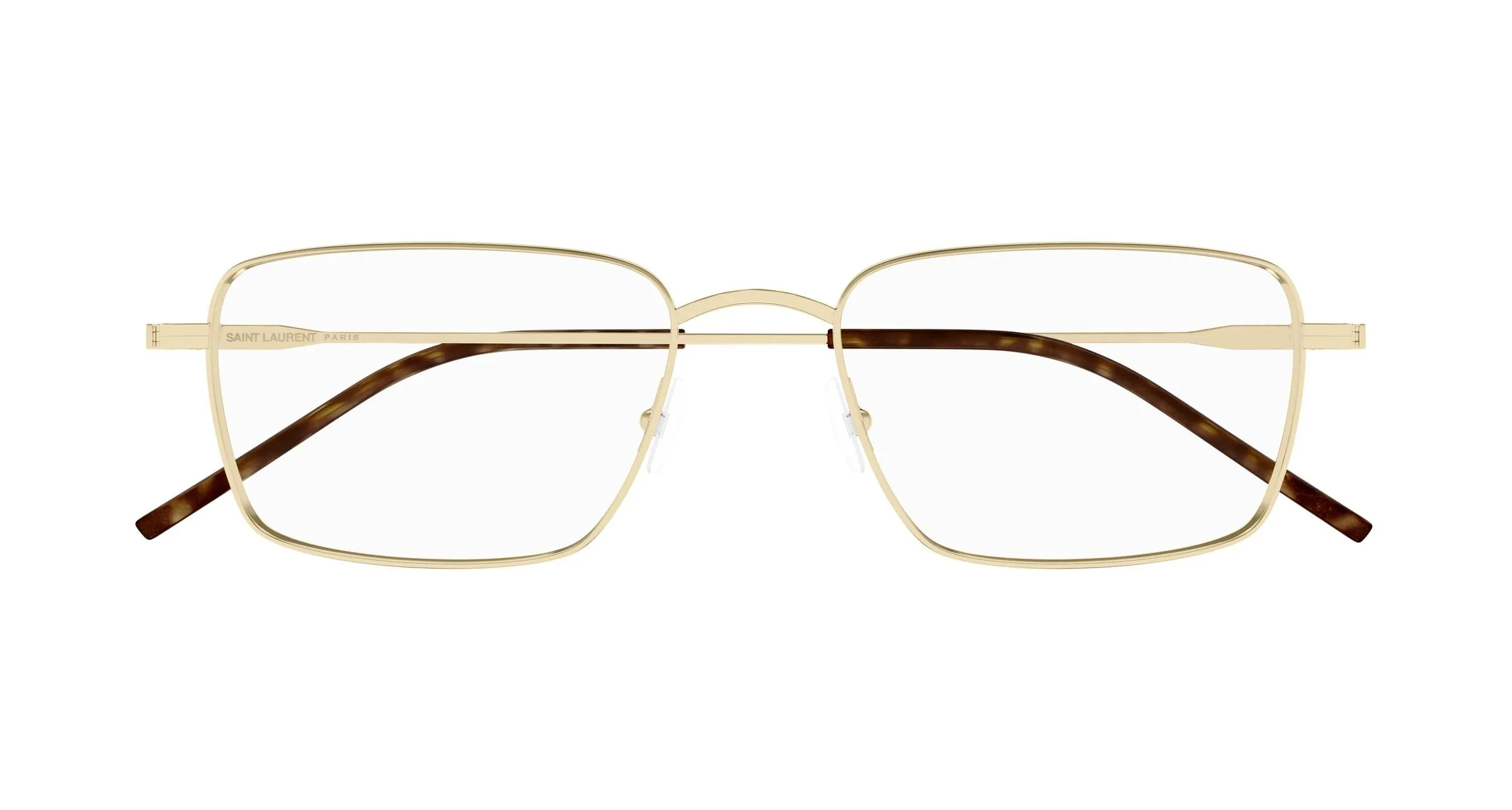 SAINT LAURENT SL 844 006 Montature da vista Metallo Oro Trasparente Squadrata - immagine 2
