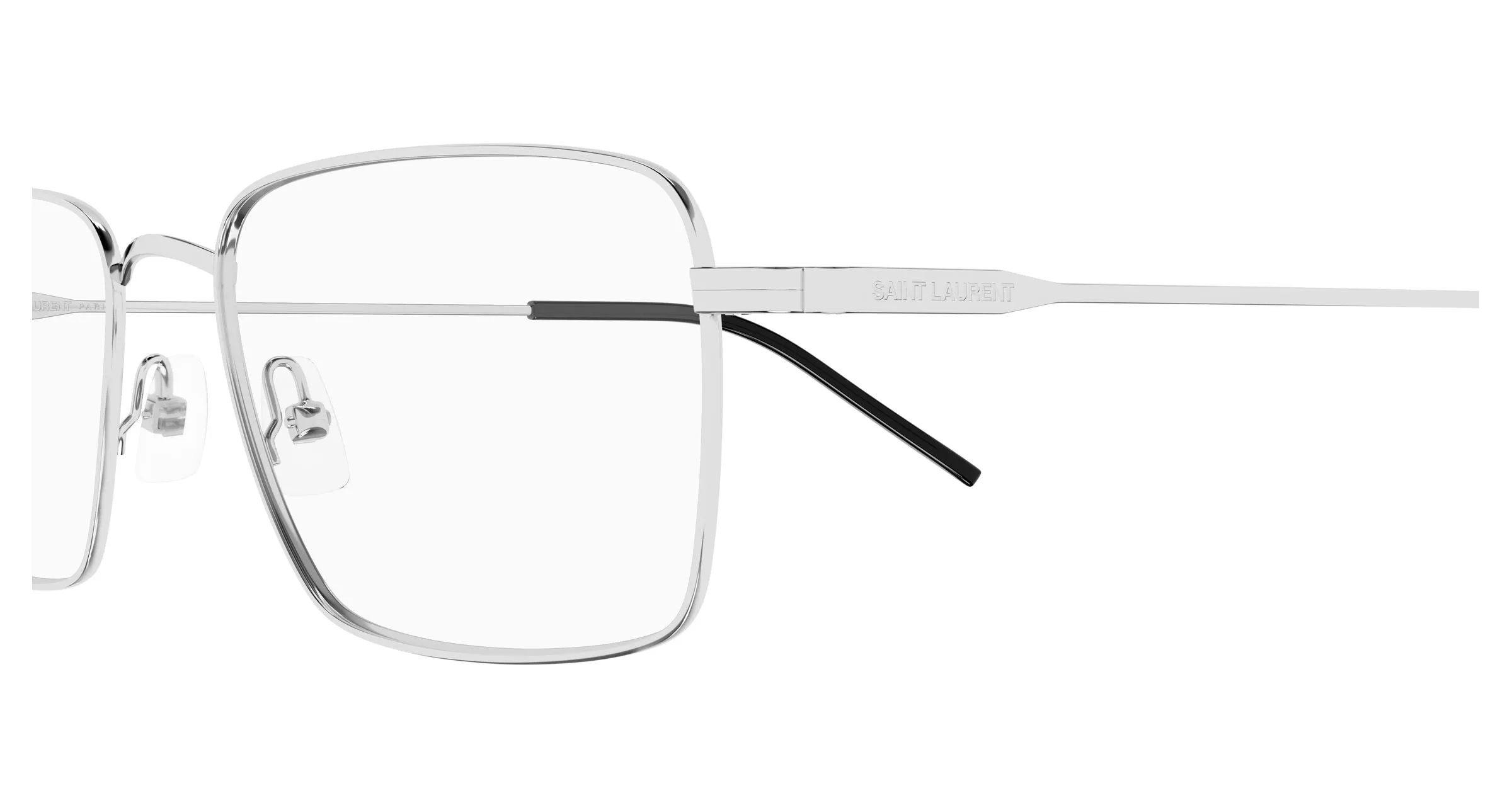 SAINT LAURENT SL 844 005 Montature da vista Metallo Argento Trasparente Squadrata - immagine 3