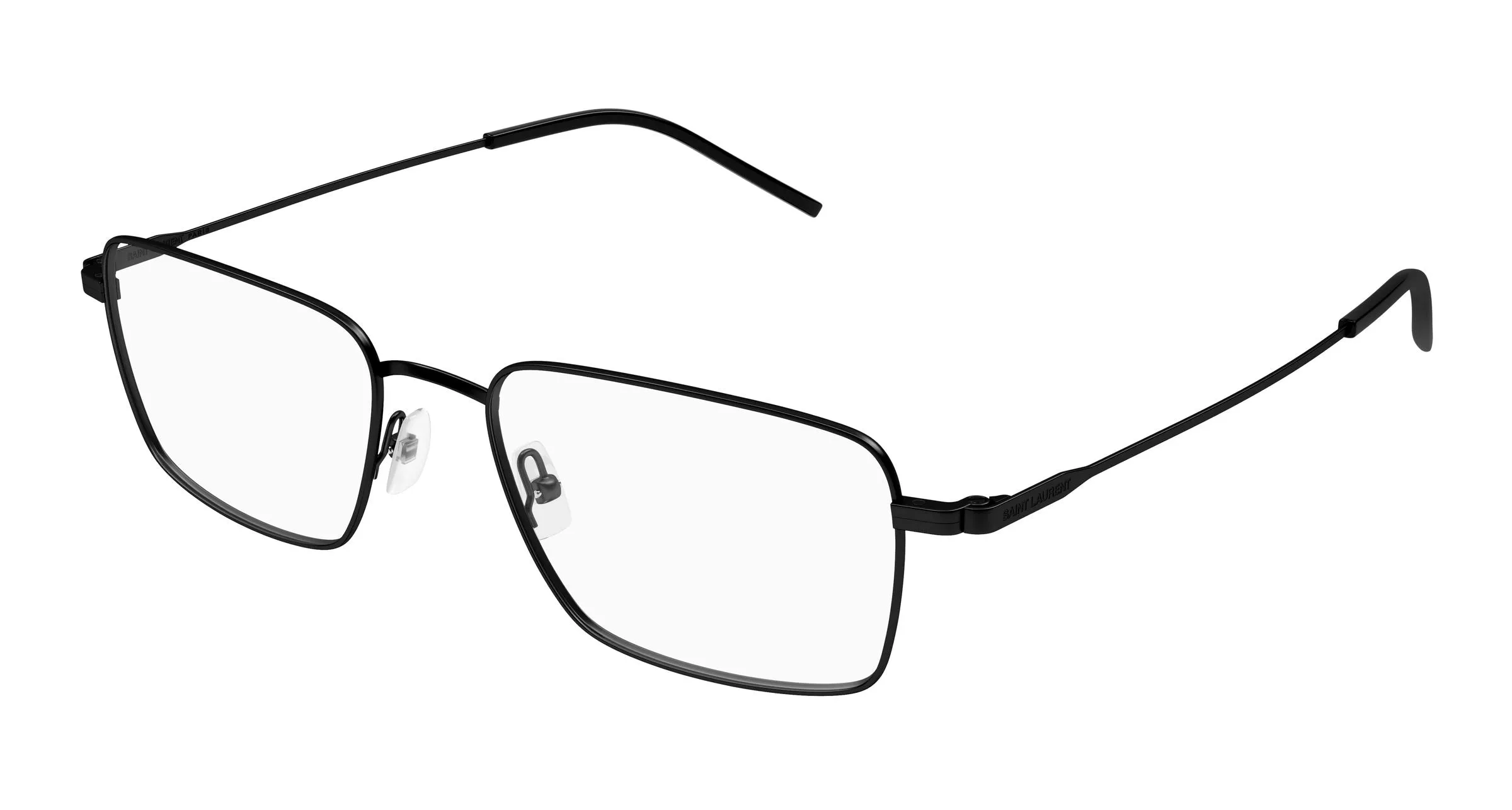 SAINT LAURENT SL 844 004 Montature da vista Metallo Nero Trasparente Squadrata - immagine 1