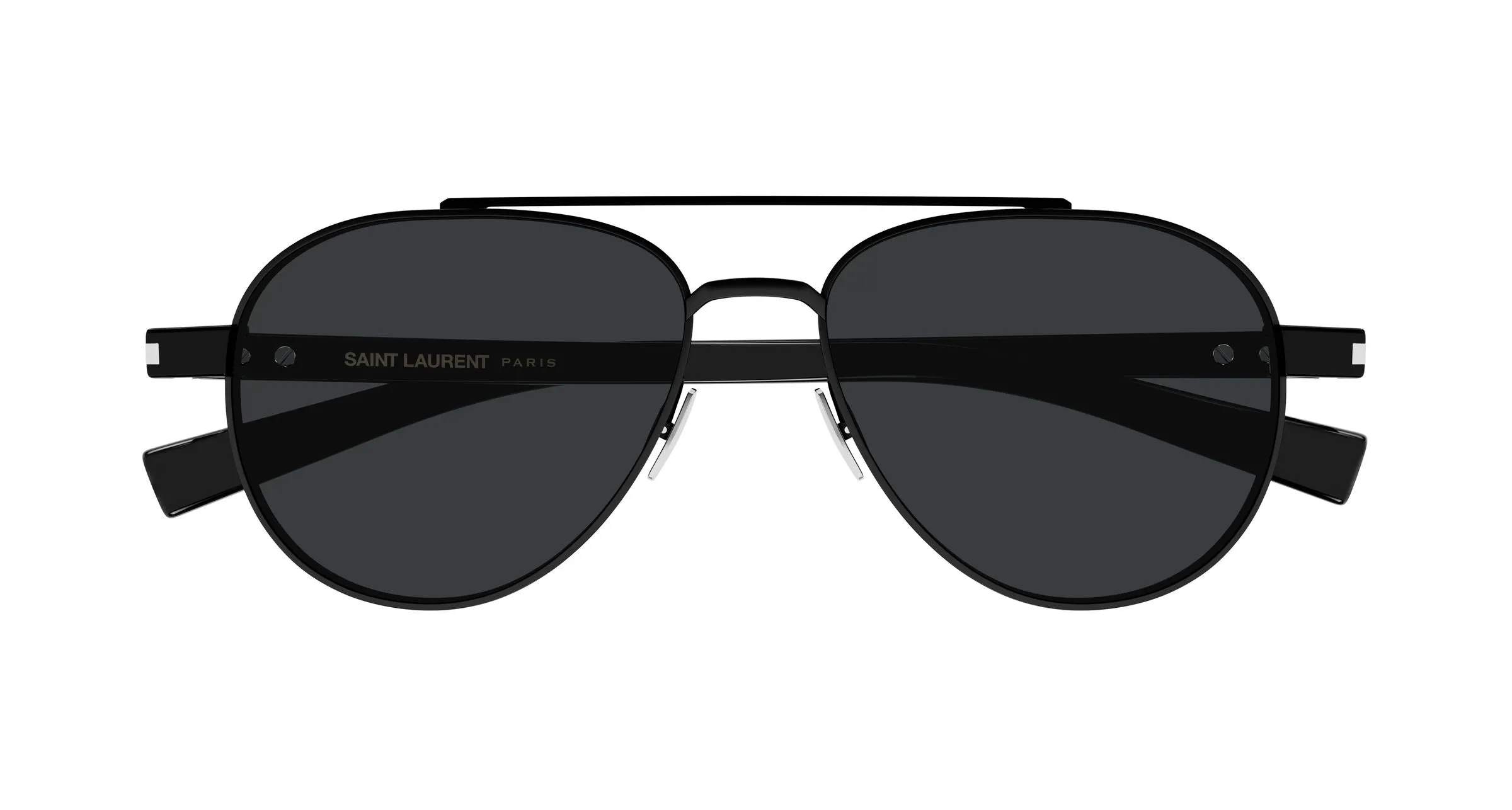 SAINT LAURENT SL 843 001 Occhiali da sole Metallo Nero Nero Rotonda - immagine 2