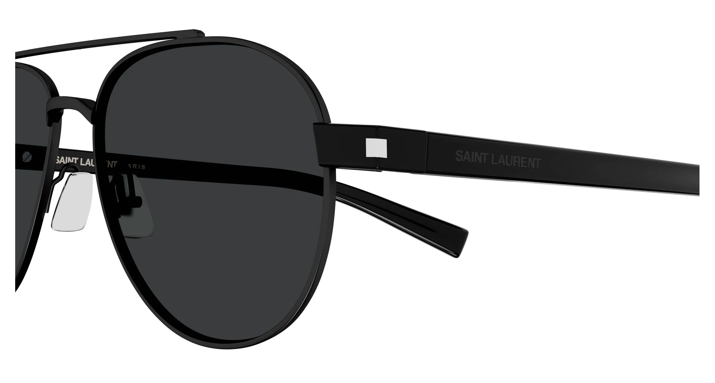 SAINT LAURENT SL 843 001 Occhiali da sole Metallo Nero Nero Rotonda - immagine 3