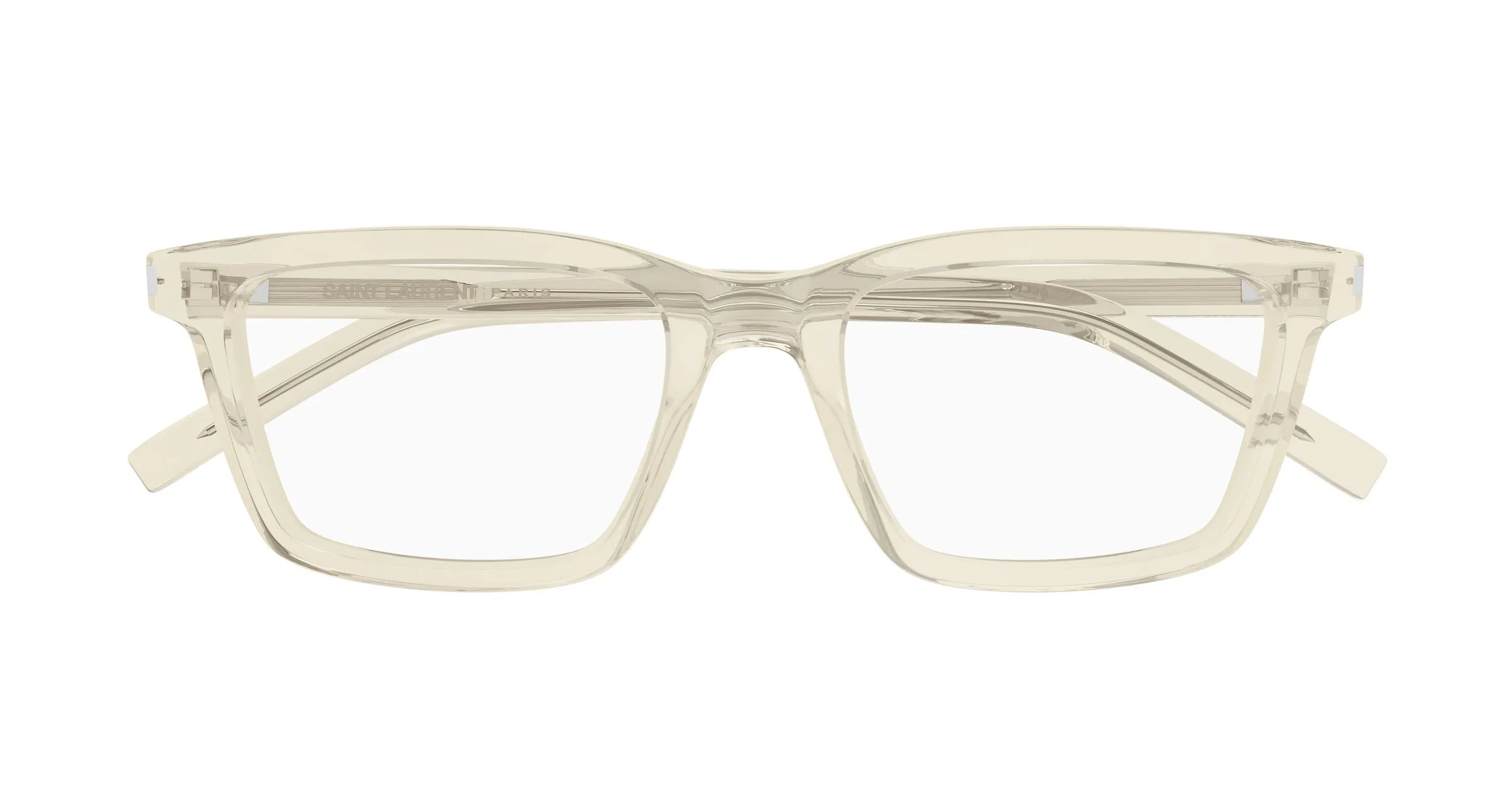SAINT LAURENT SL 842 004 Montature da vista Acetato Giallo Trasparente Squadrata - immagine 2