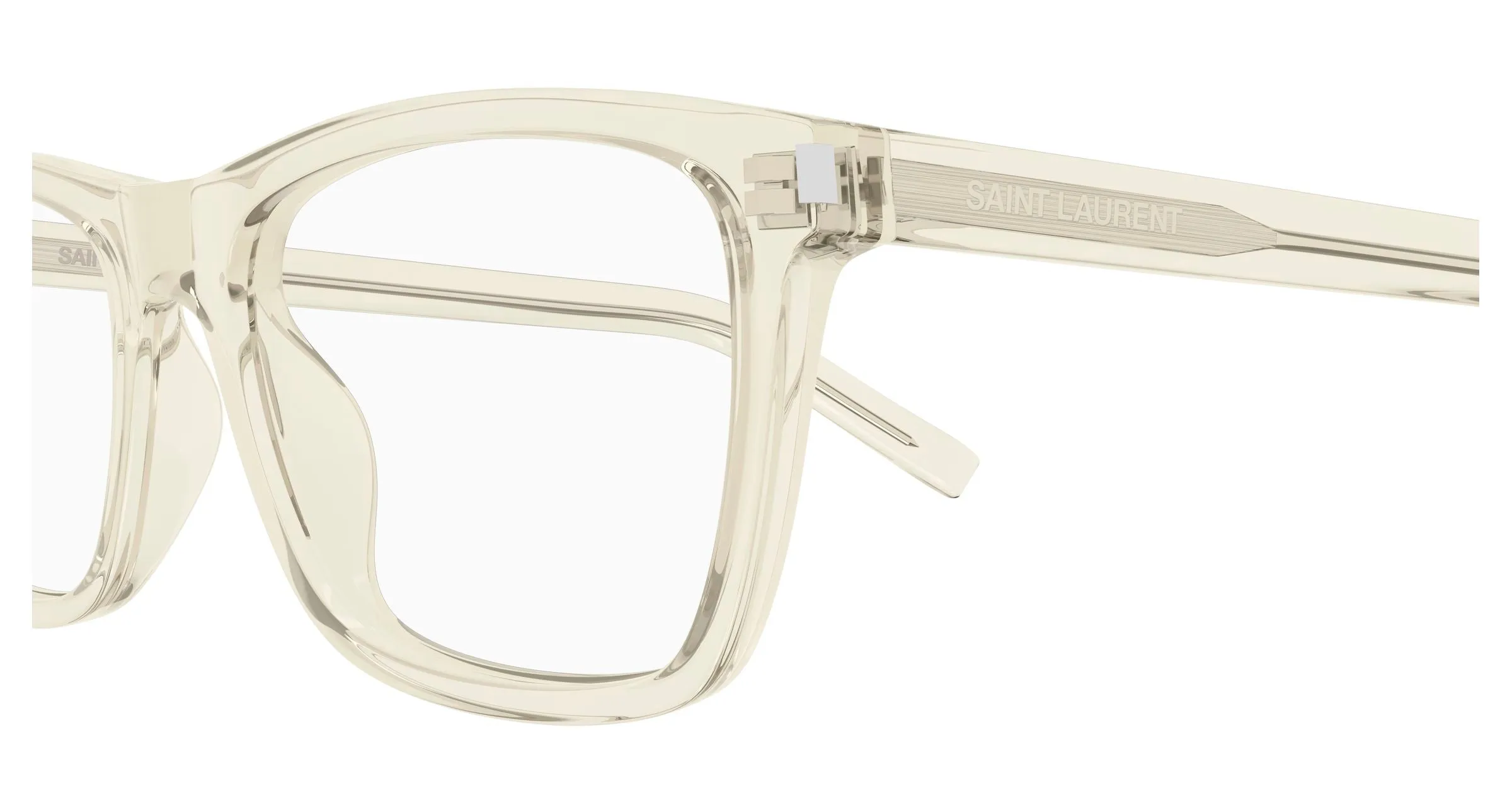 SAINT LAURENT SL 841 004 Montature da vista Acetato Giallo Trasparente Squadrata ["Antiriflesso"] - immagine 3