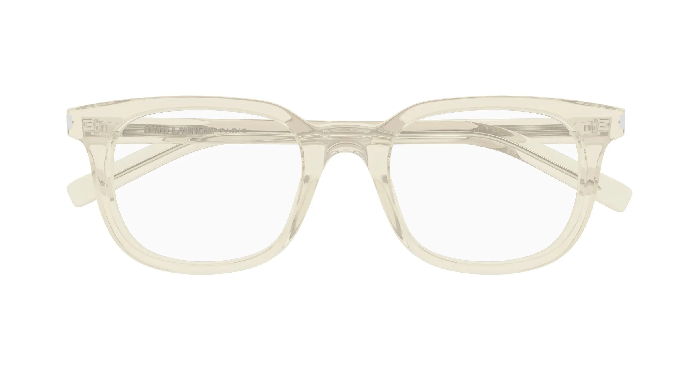 SAINT LAURENT SL 840 004 Montature da vista Acetato Giallo Trasparente Rotonda - immagine 2