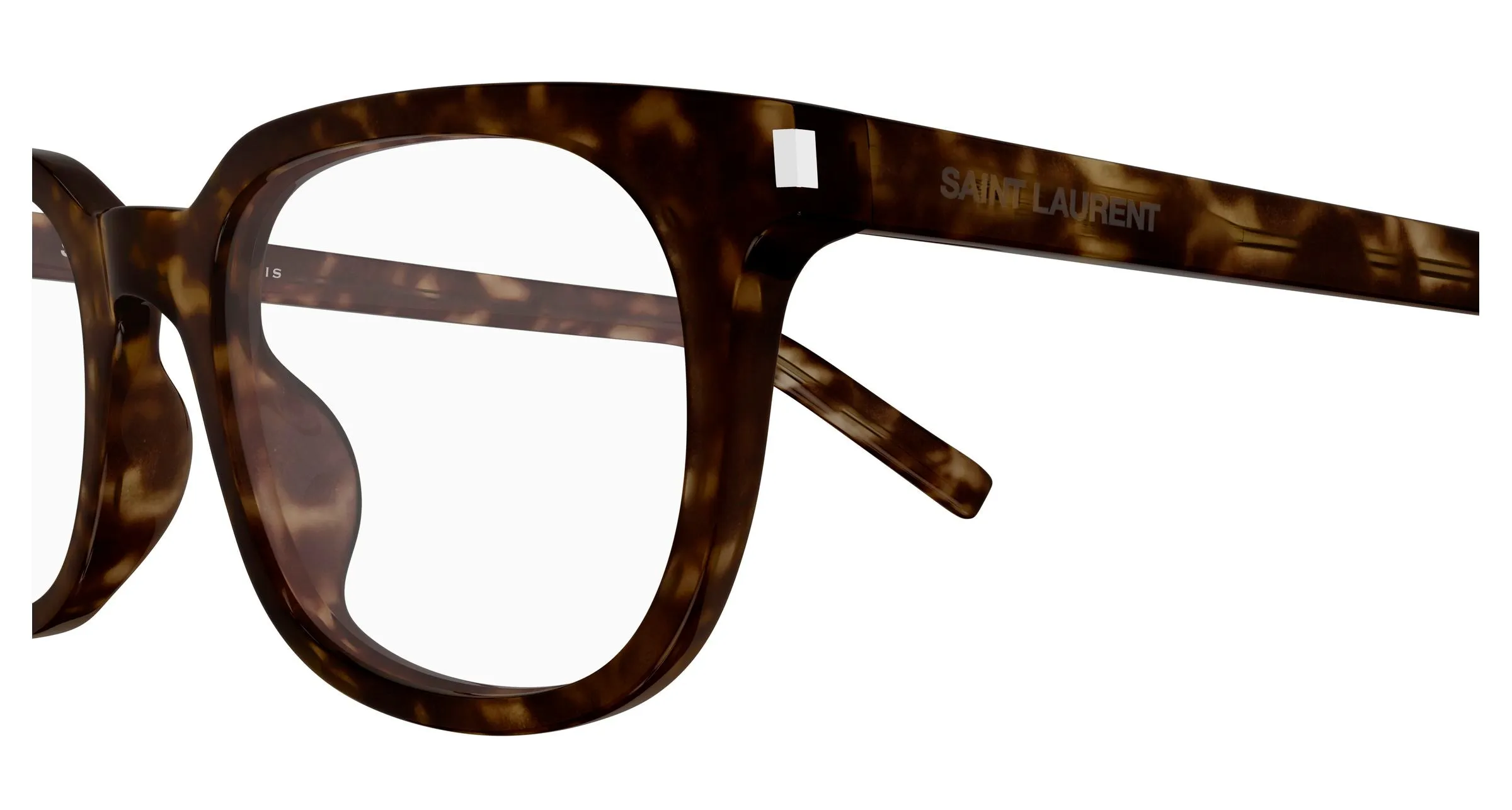 SAINT LAURENT SL 840 002 Montature da vista Acetato Havana Trasparente Rotonda - immagine 3