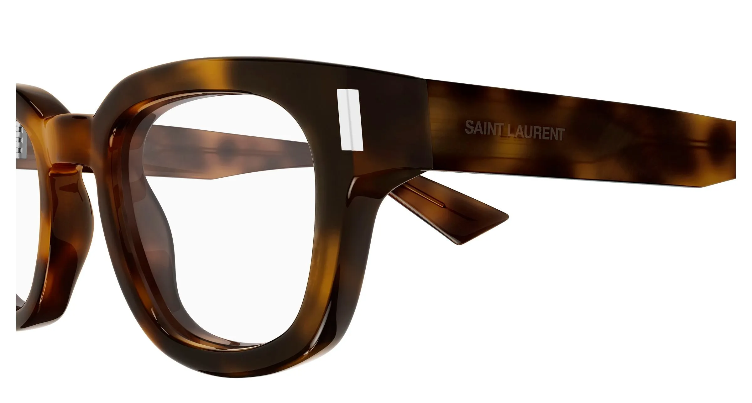 SAINT LAURENT SL 838 OPT 003 Montature da vista Acetato Havana Trasparente Rotonda - immagine 3