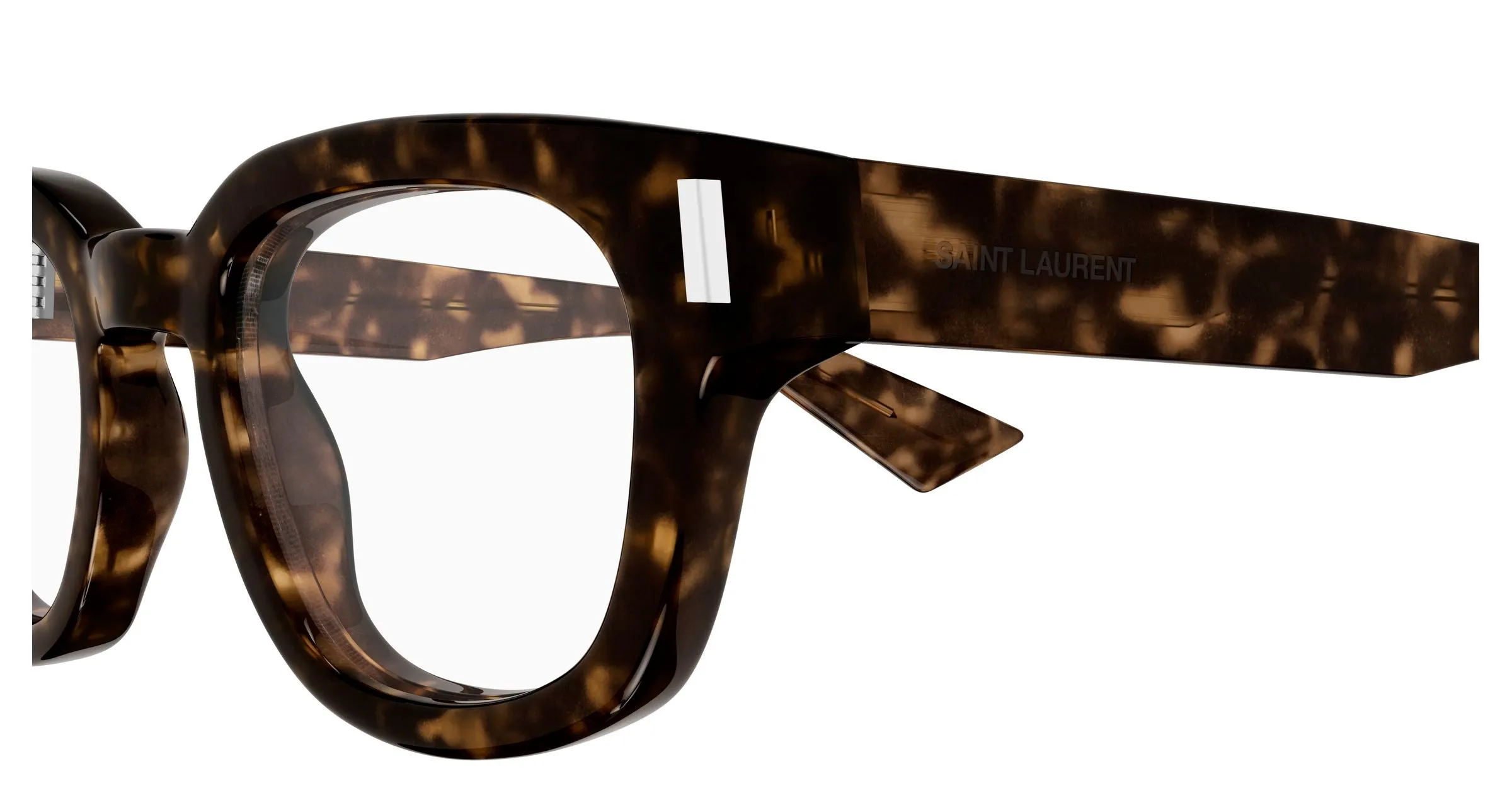 SAINT LAURENT SL 838 OPT 002 Montature da vista Acetato Havana Trasparente Rotonda - immagine 3
