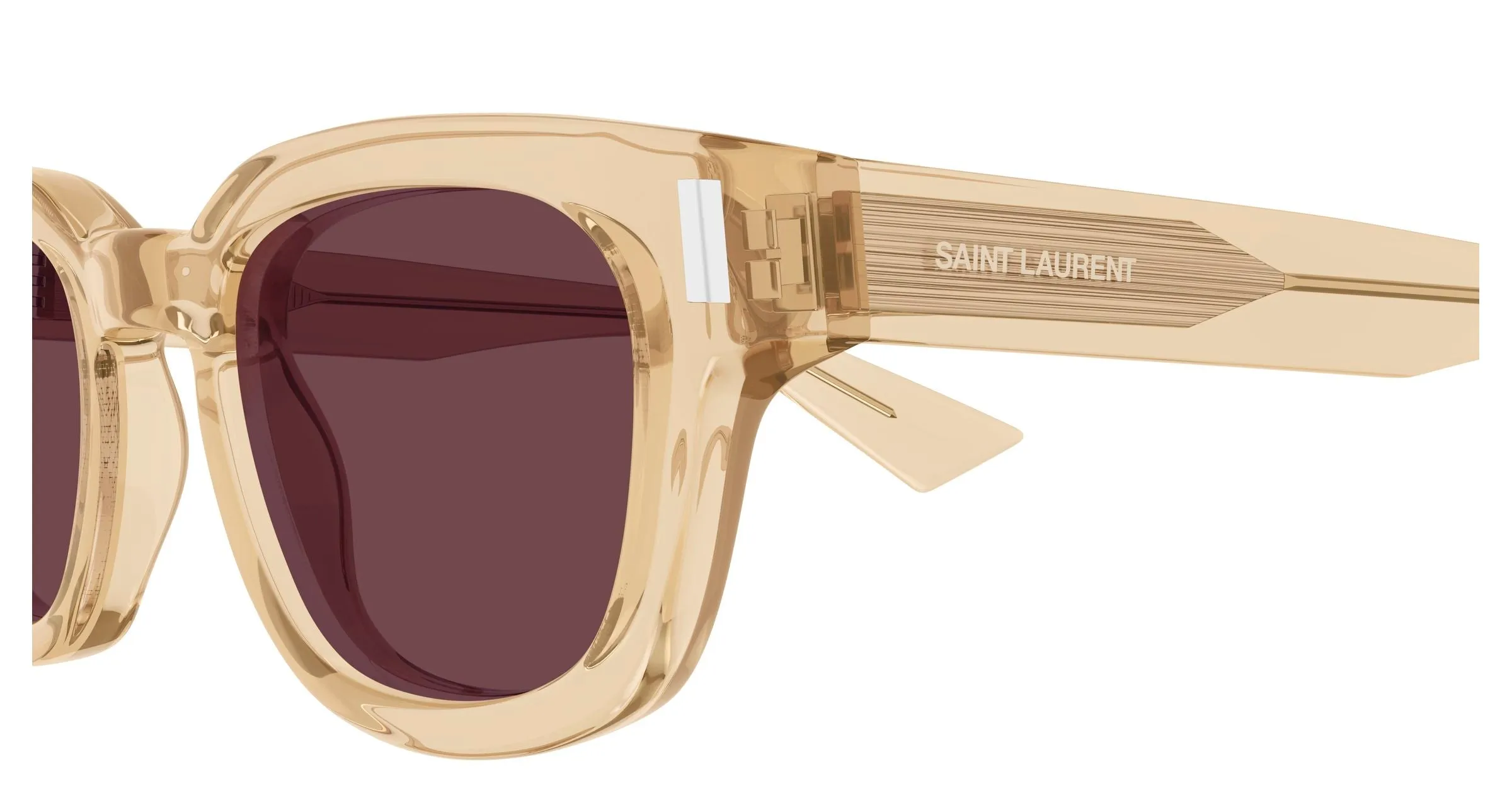 SAINT LAURENT SL 838 008 Occhiali da sole Acetato Giallo Viola Rotonda - immagine 3