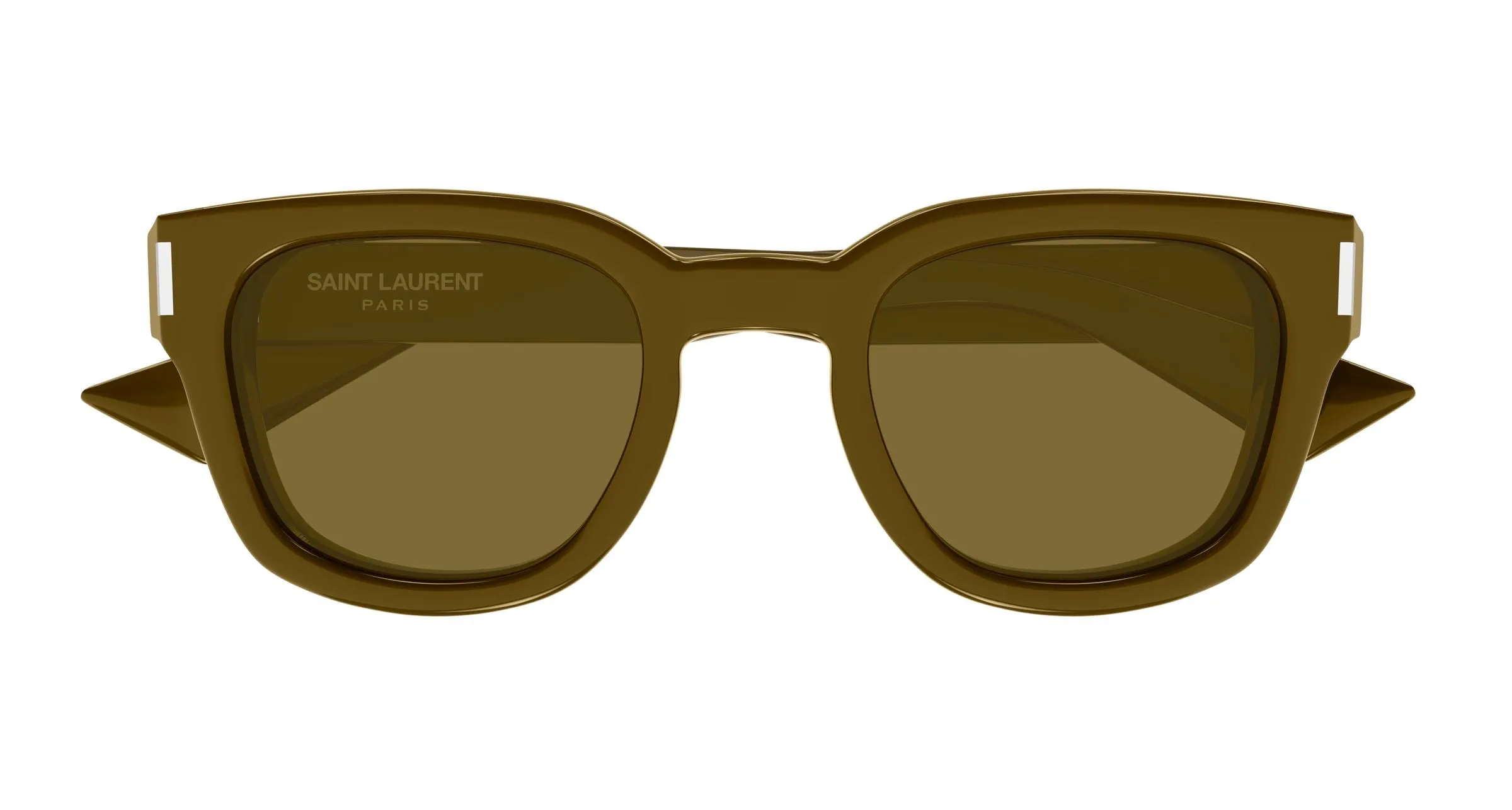 SAINT LAURENT SL 838 007 Occhiali da sole Acetato Marrone Marrone Rotonda - immagine 2