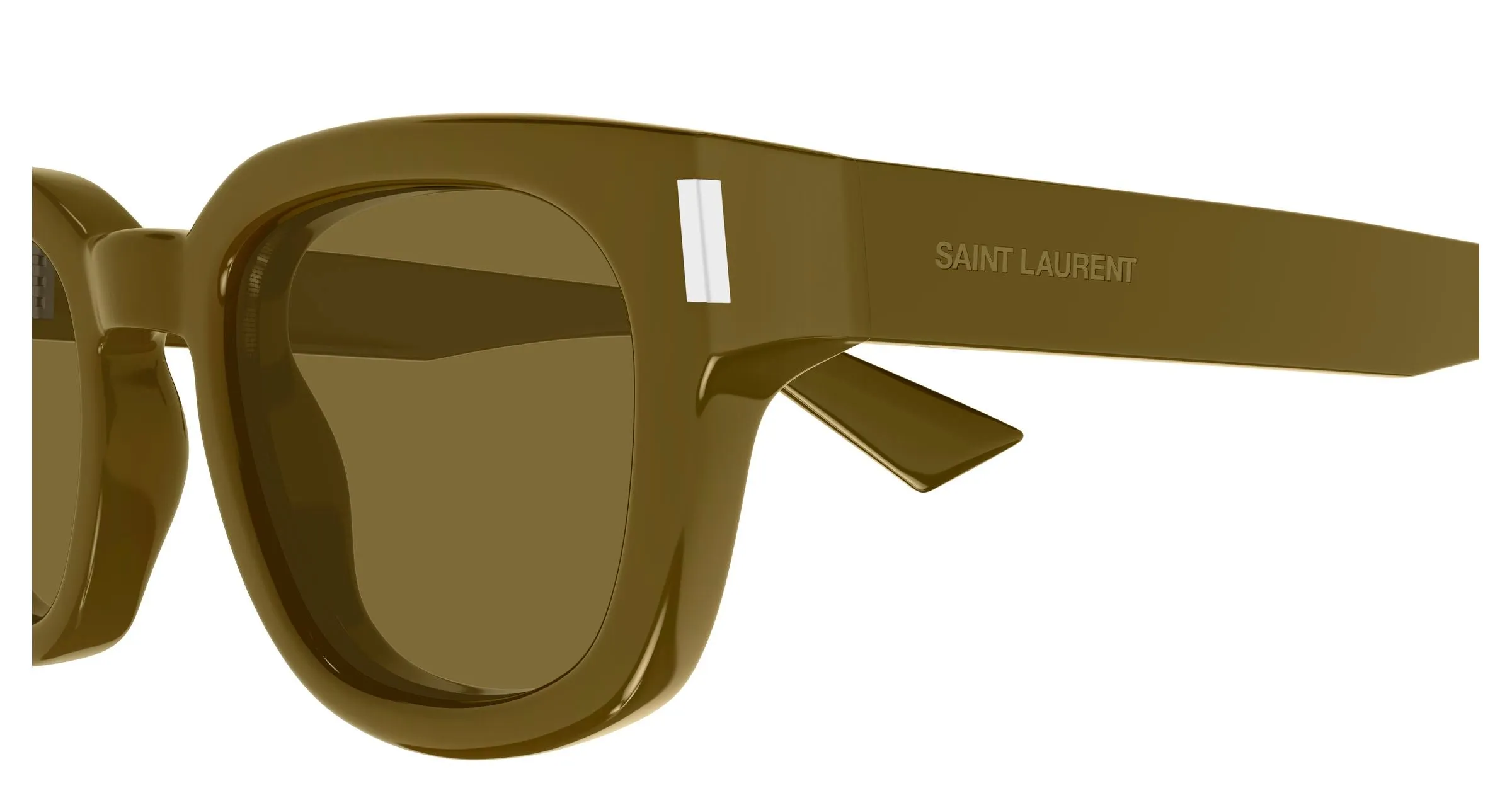 SAINT LAURENT SL 838 007 Occhiali da sole Acetato Marrone Marrone Rotonda - immagine 3