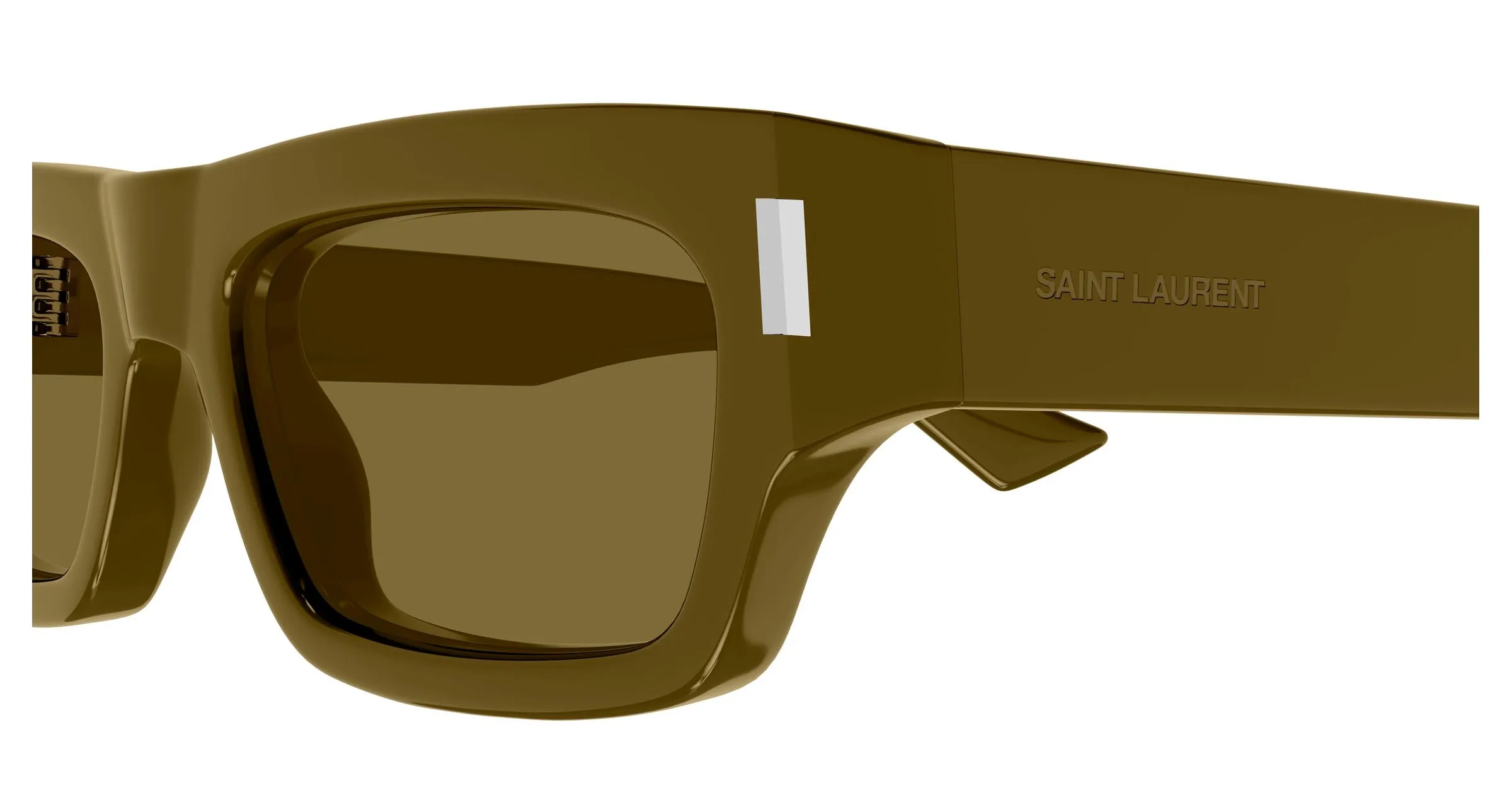 SAINT LAURENT SL 837 003 Occhiali da sole Acetato Marrone Marrone Squadrata - immagine 3