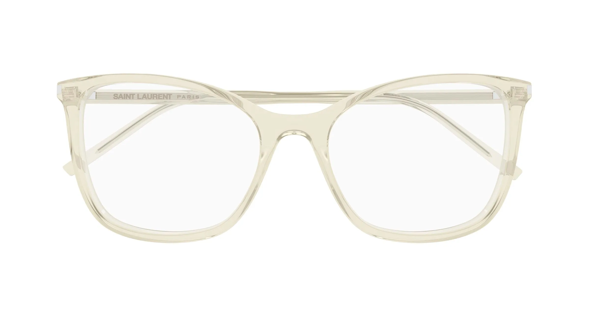 SAINT LAURENT SL 835 004 Montature da vista Acetato Giallo Trasparente Cat Eye ["Antiriflesso"] - immagine 2