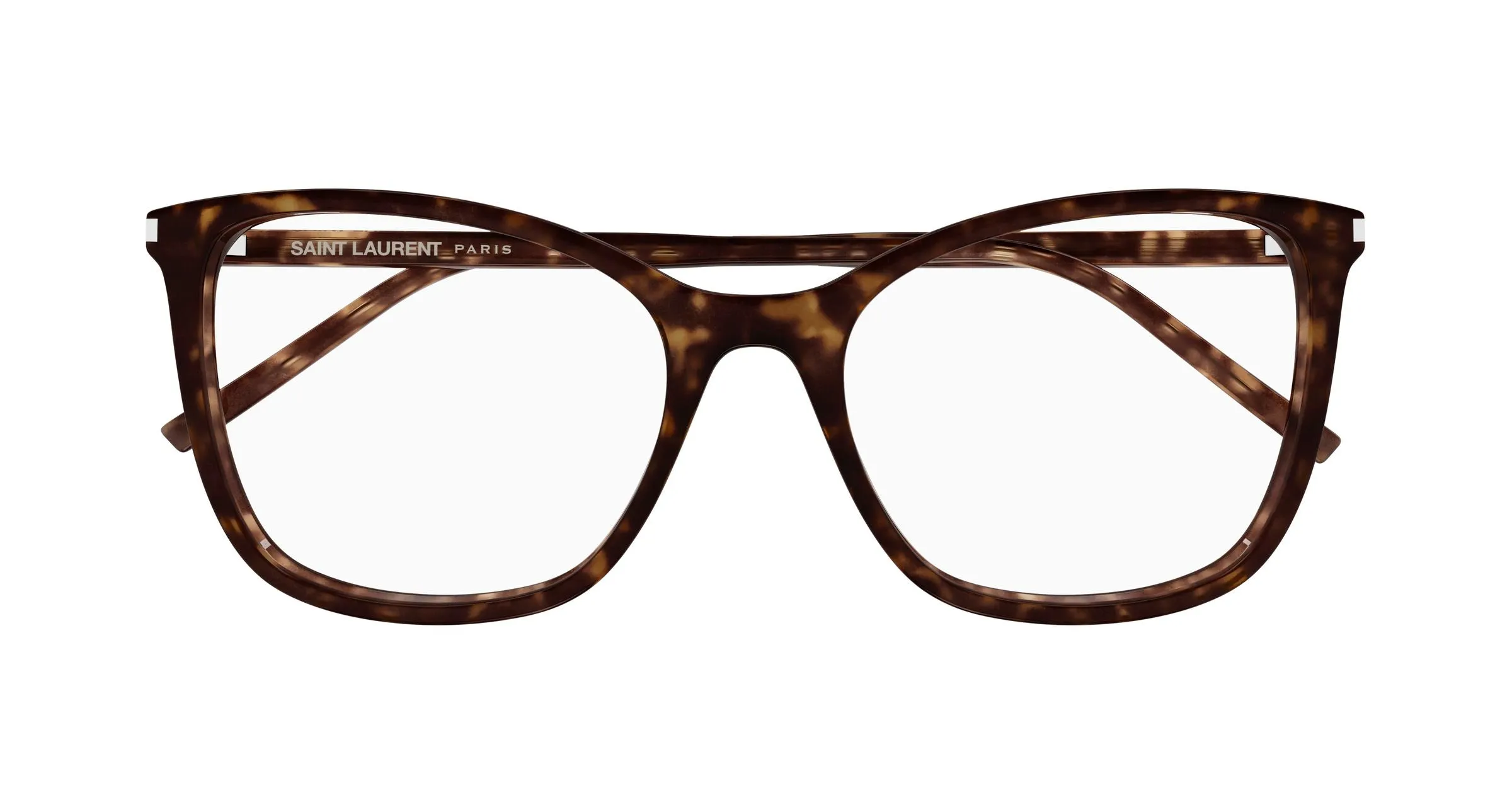 SAINT LAURENT SL 835 002 Montature da vista Acetato Havana Trasparente Cat Eye ["Antiriflesso"] - immagine 2
