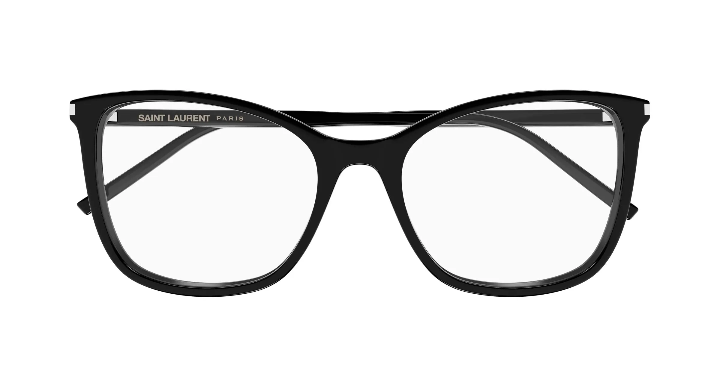 SAINT LAURENT SL 835 001 Montature da vista Acetato Nero Trasparente Cat Eye ["Antiriflesso"] - immagine 2